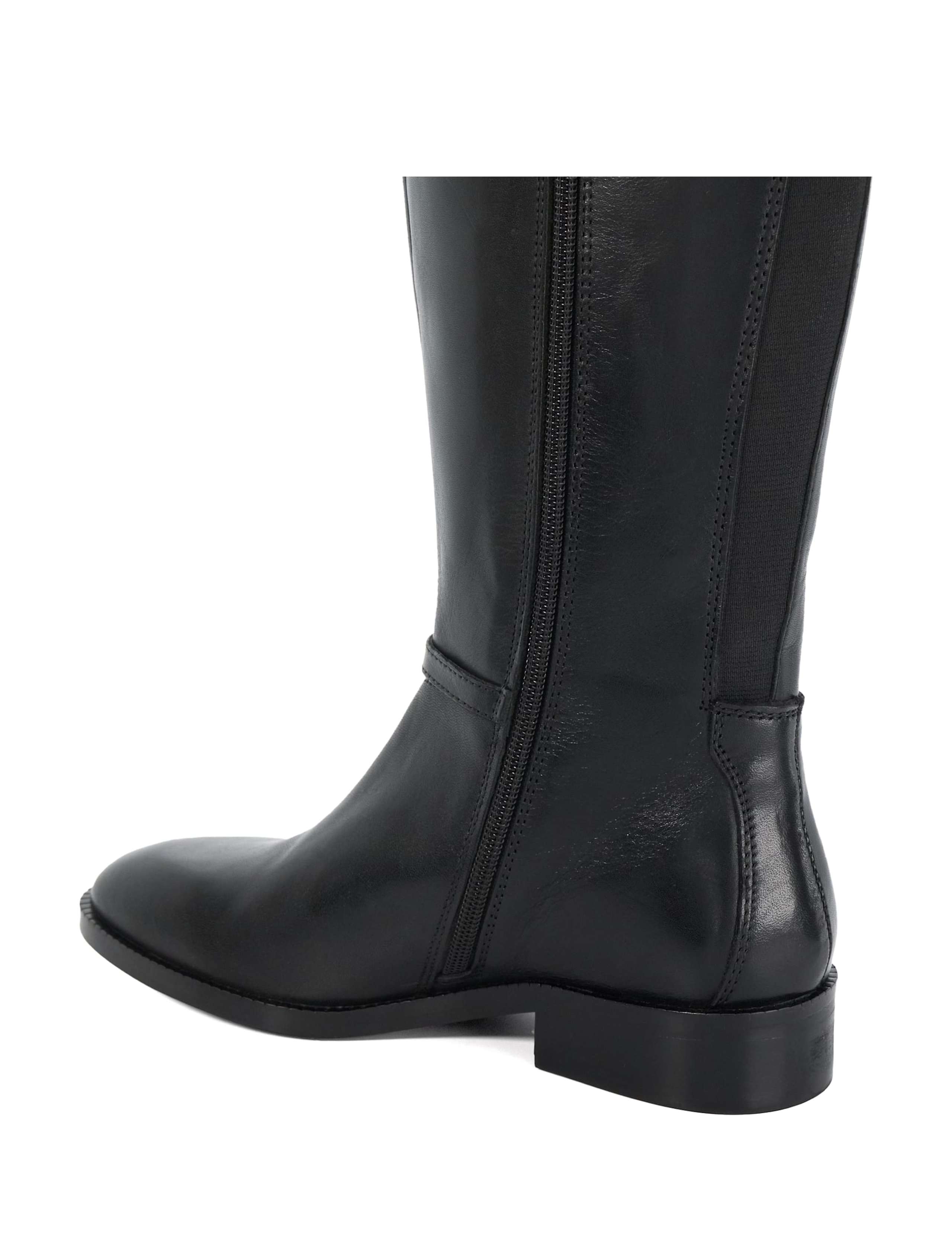 Wide Fit Leather Flat Knee High Boots 4 of 5