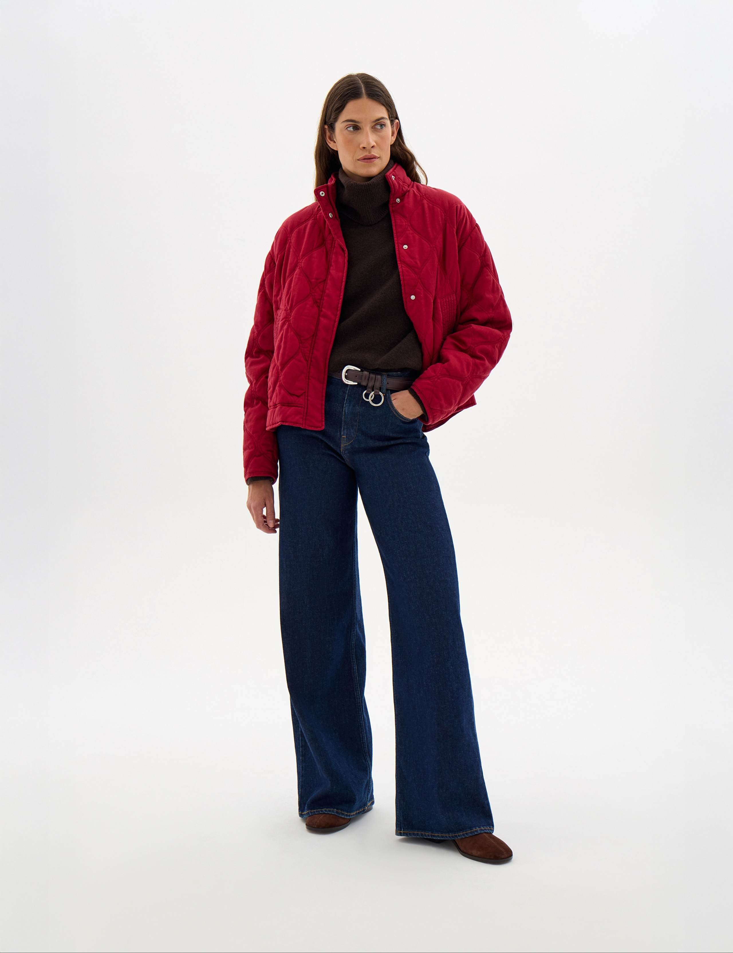 Lyocell Rich Quilted Funnel Neck Puffer Jacket 3 of 7