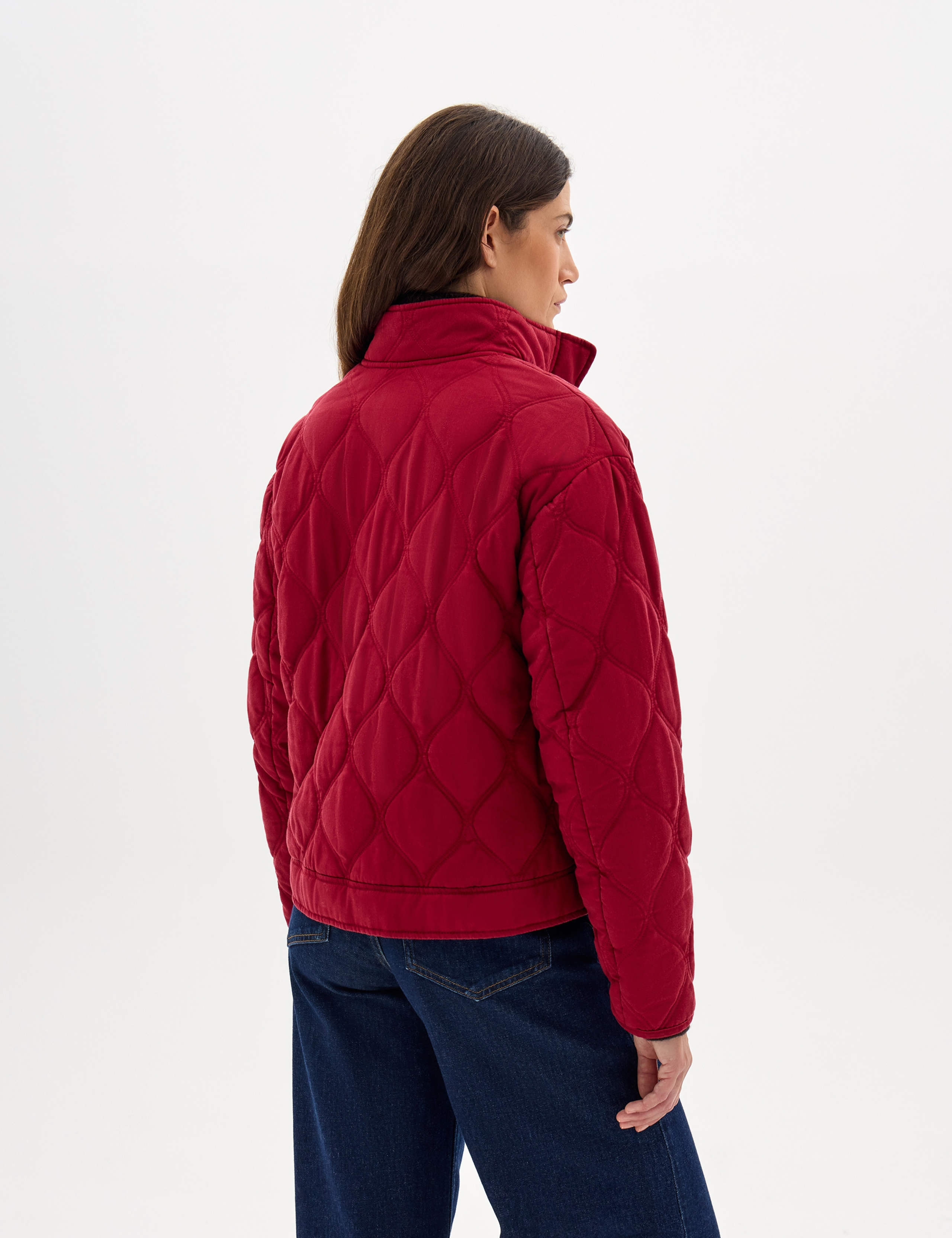 Lyocell Rich Quilted Funnel Neck Puffer Jacket 4 of 7