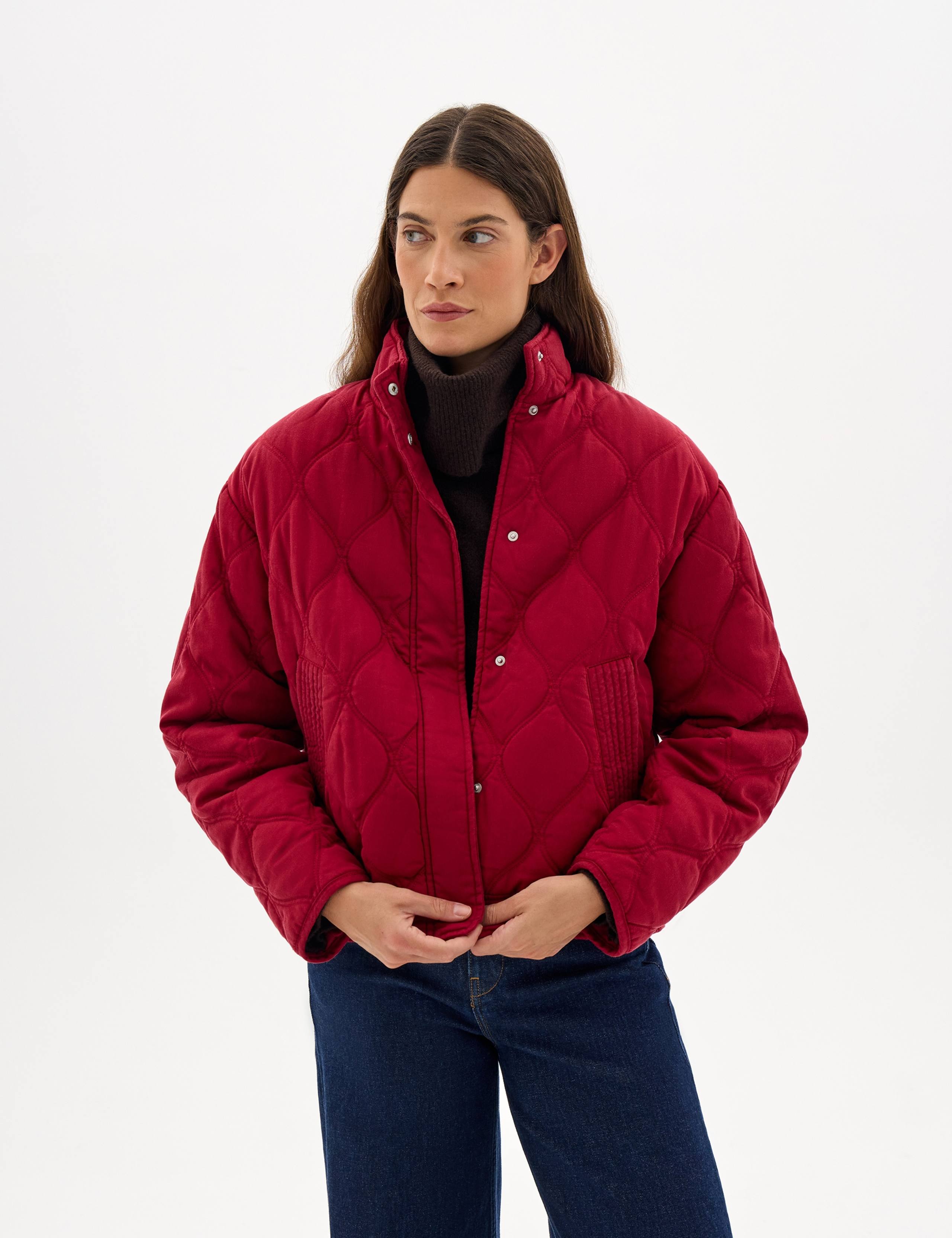 Lyocell Rich Quilted Funnel Neck Puffer Jacket 5 of 7