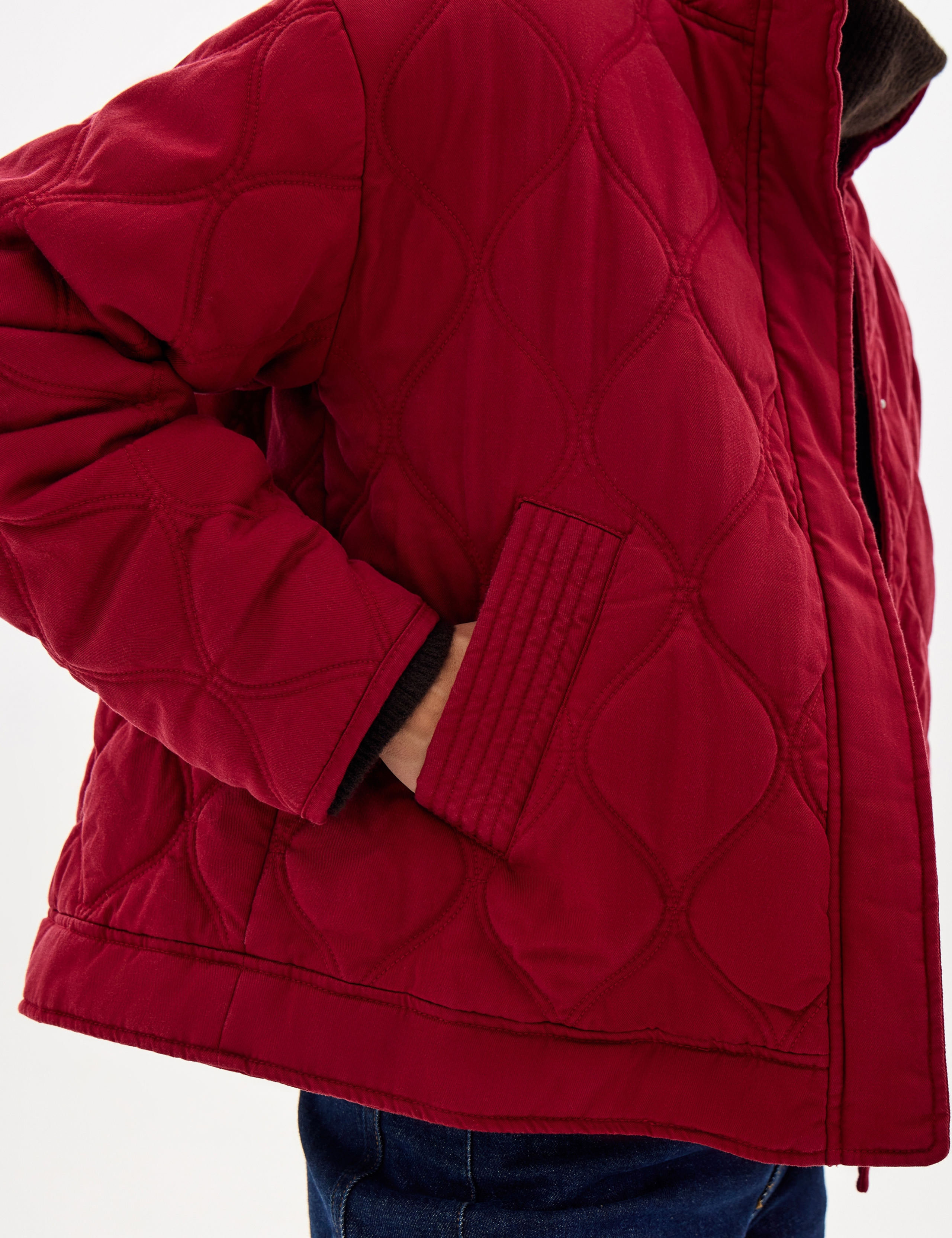 Lyocell Rich Quilted Funnel Neck Puffer Jacket 6 of 7