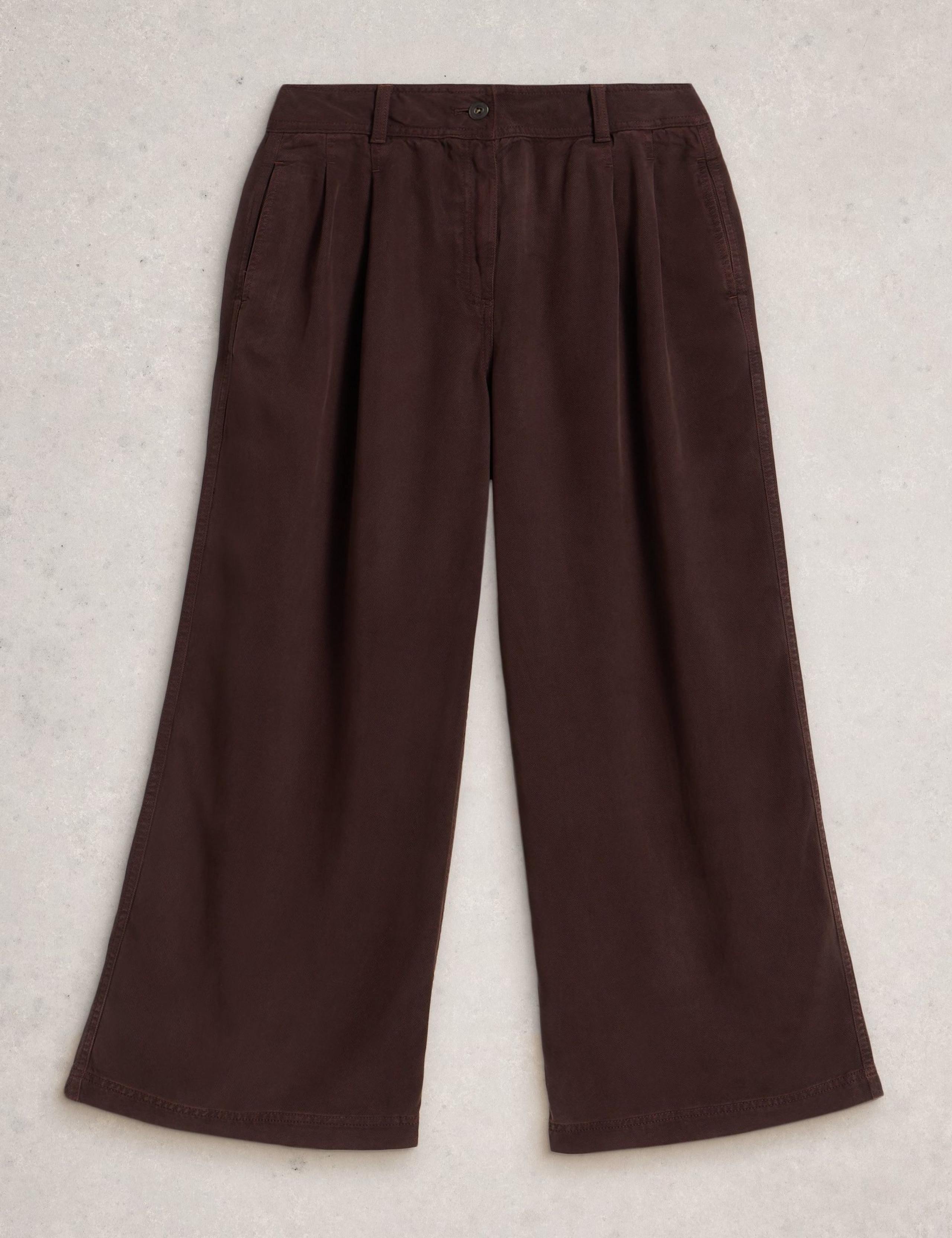 Pure Lyocell Pleat Front Wide Leg Trousers 5 of 6