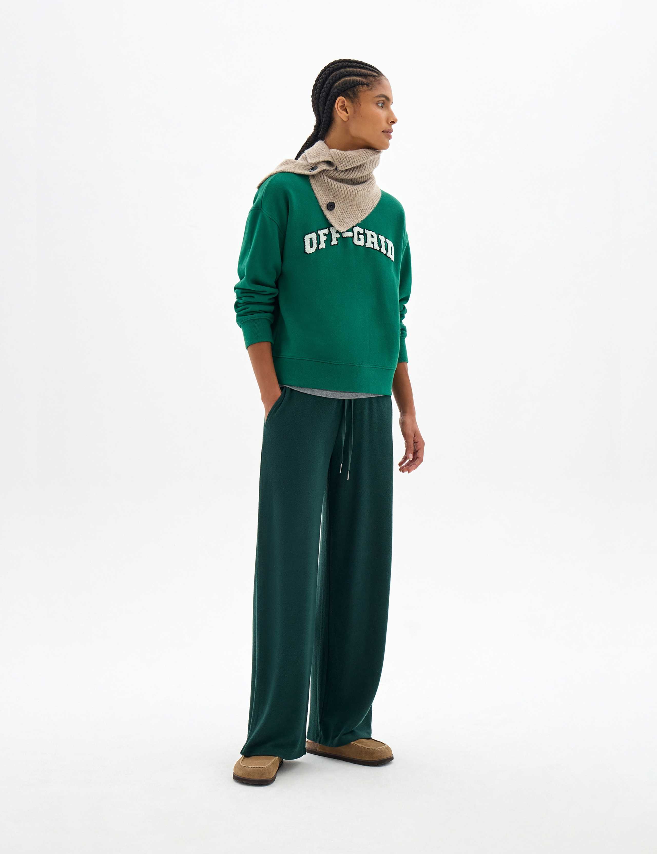 Wide Leg Mid Rise Joggers 4 of 5