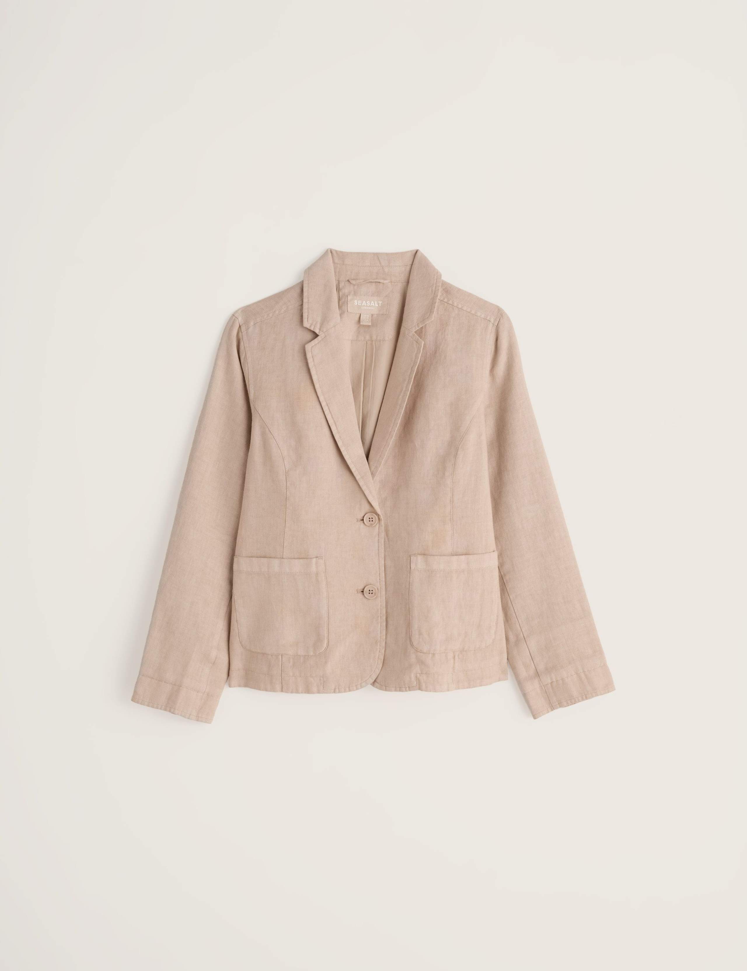 Pure Linen Single Breasted Blazer 2 of 5