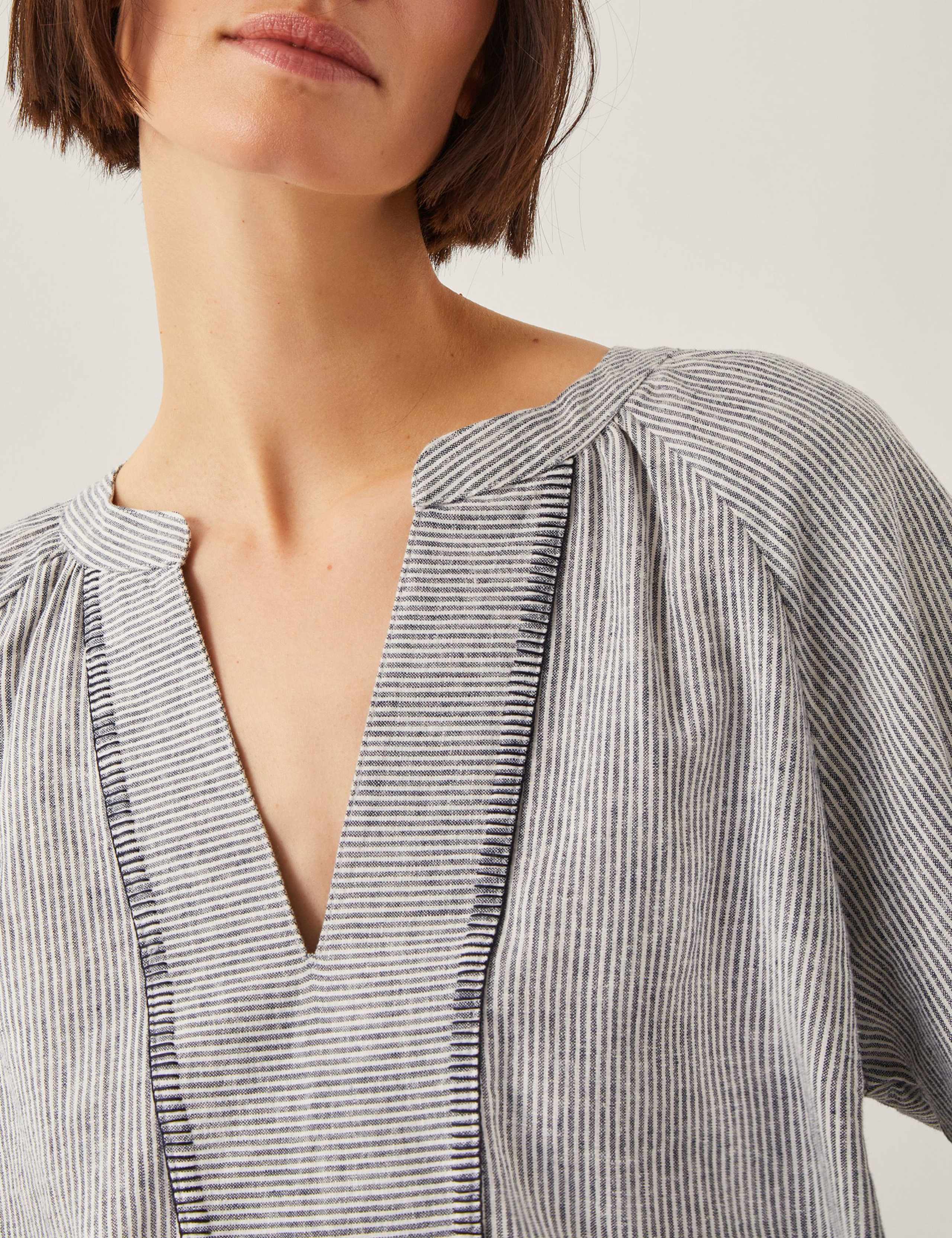 Linen Rich Printed Top 2 of 4