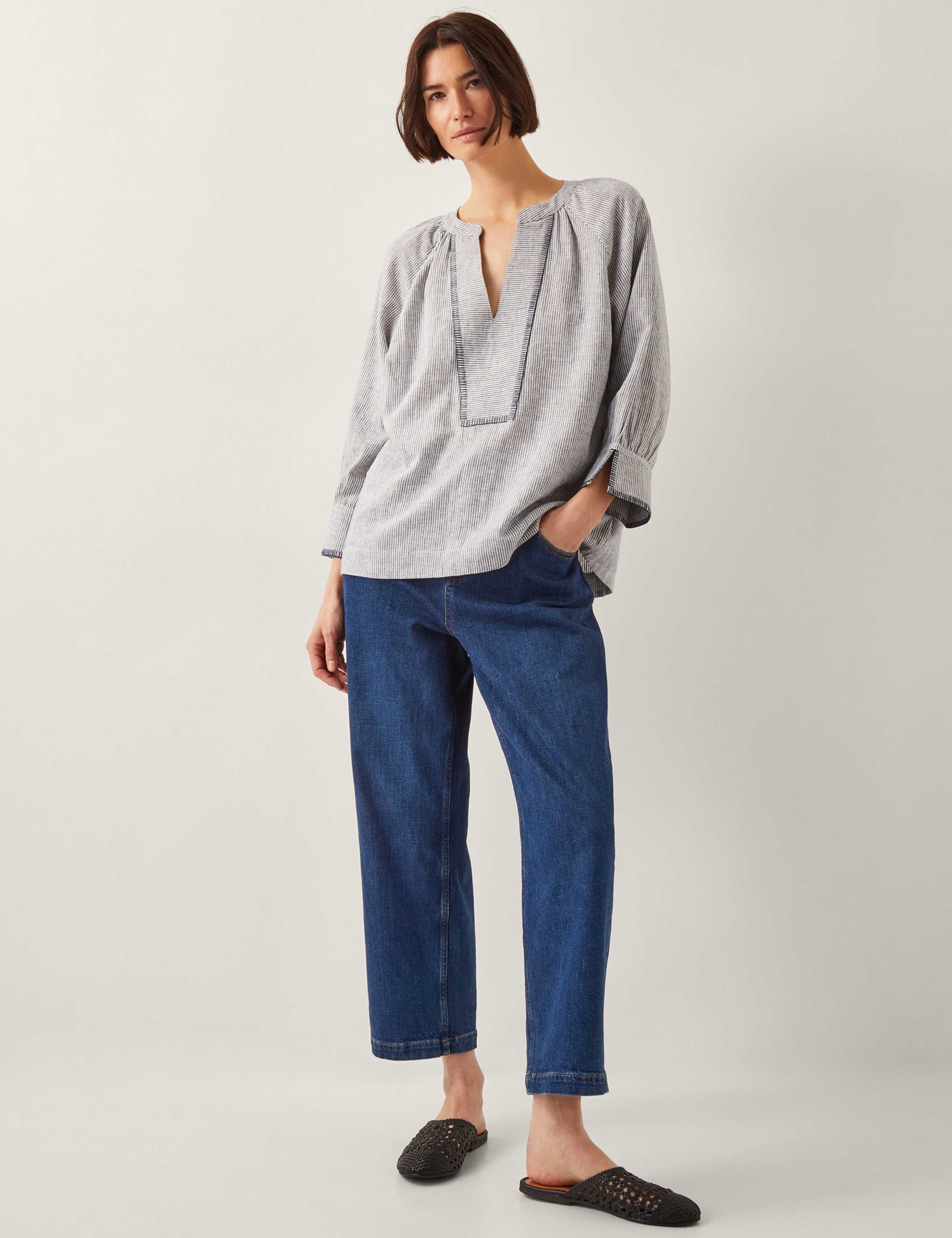 Linen Rich Printed Top 3 of 4
