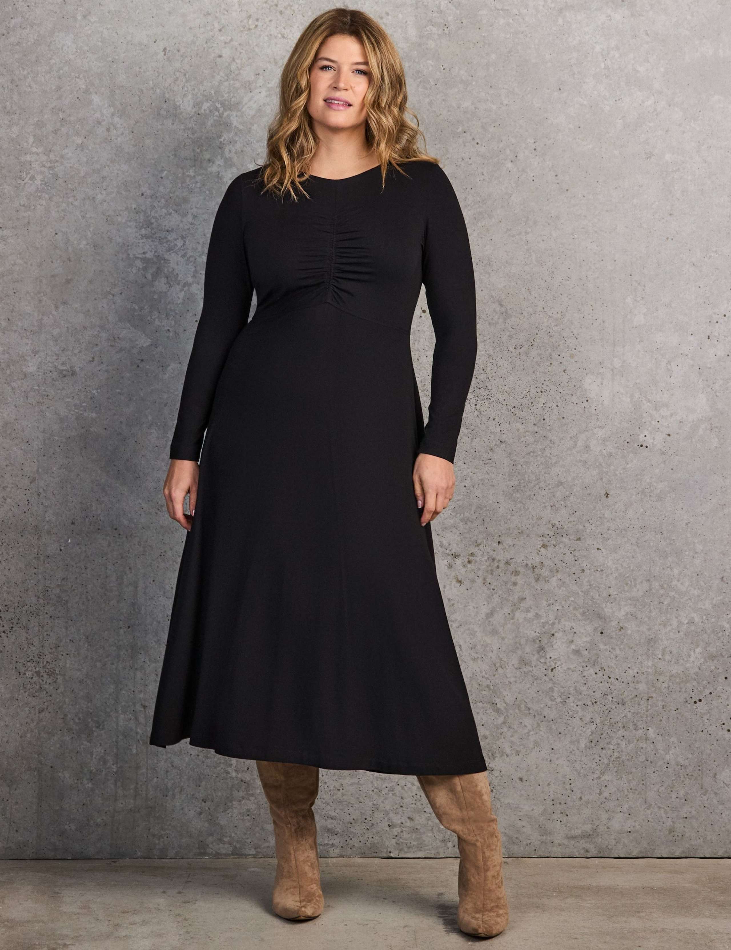 Jersey Ruched Midaxi Column Dress 6 of 6