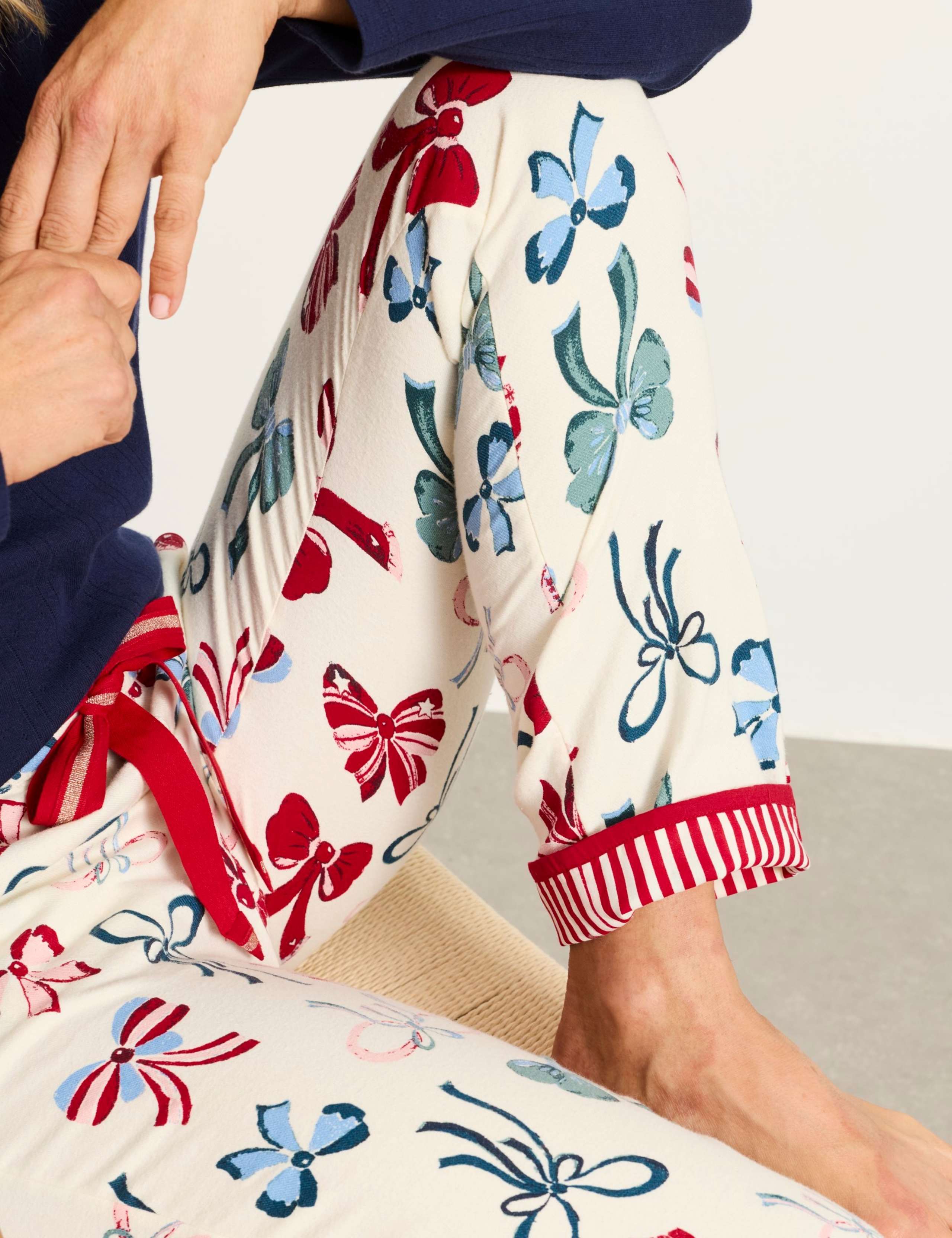 Pure Cotton Bow Print Pyjama Bottoms 7 of 8