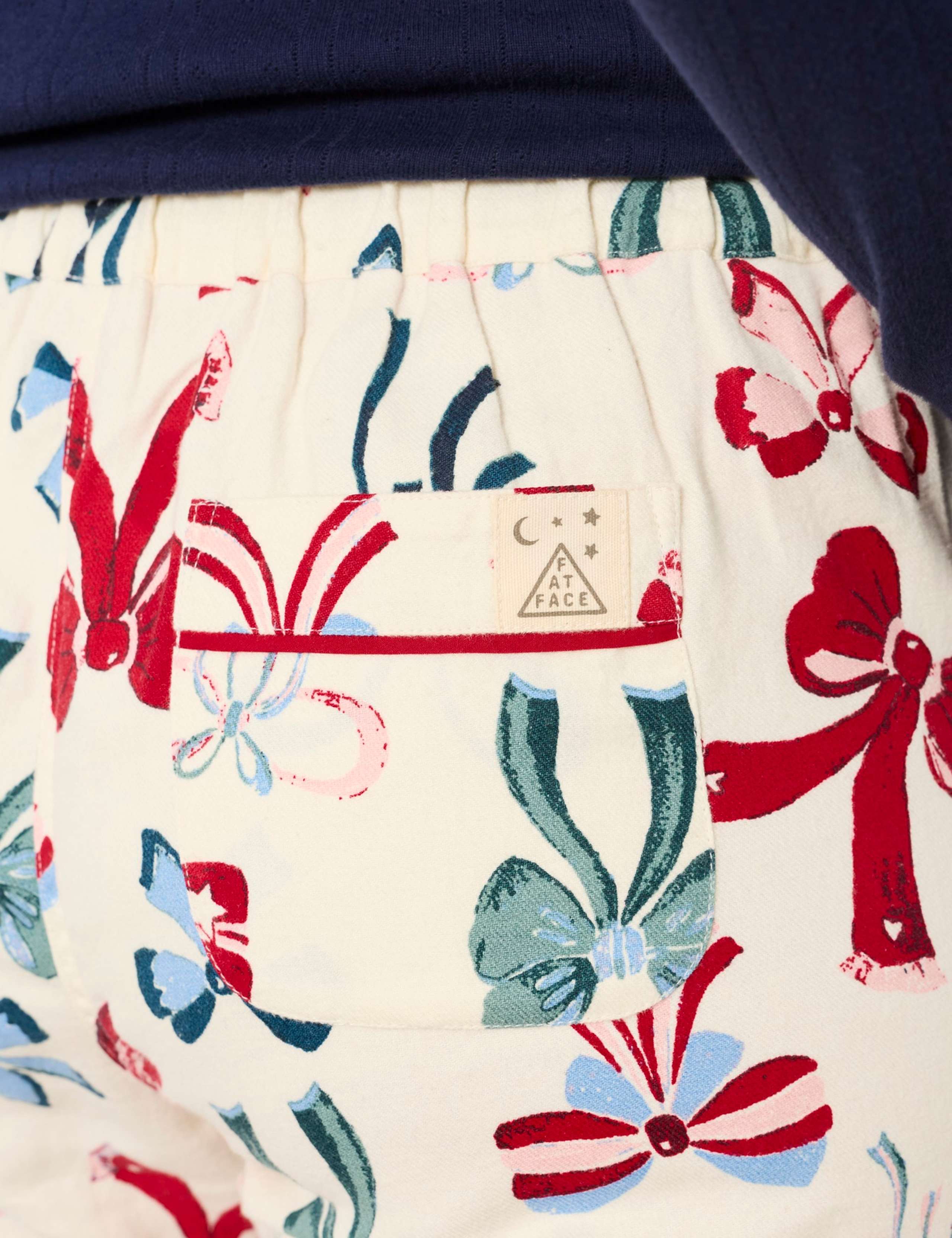 Pure Cotton Bow Print Pyjama Bottoms 8 of 8