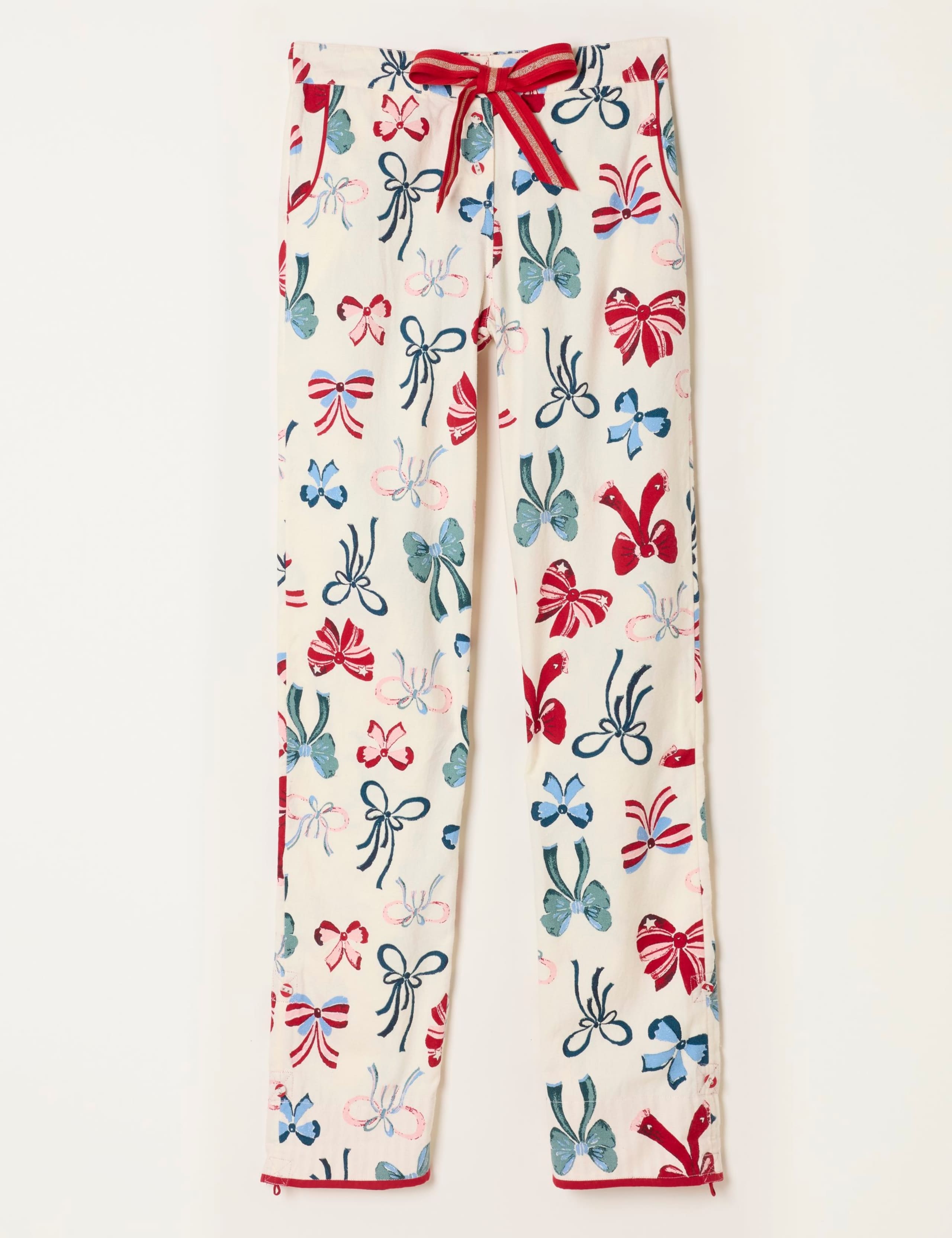 Pure Cotton Bow Print Pyjama Bottoms 2 of 8