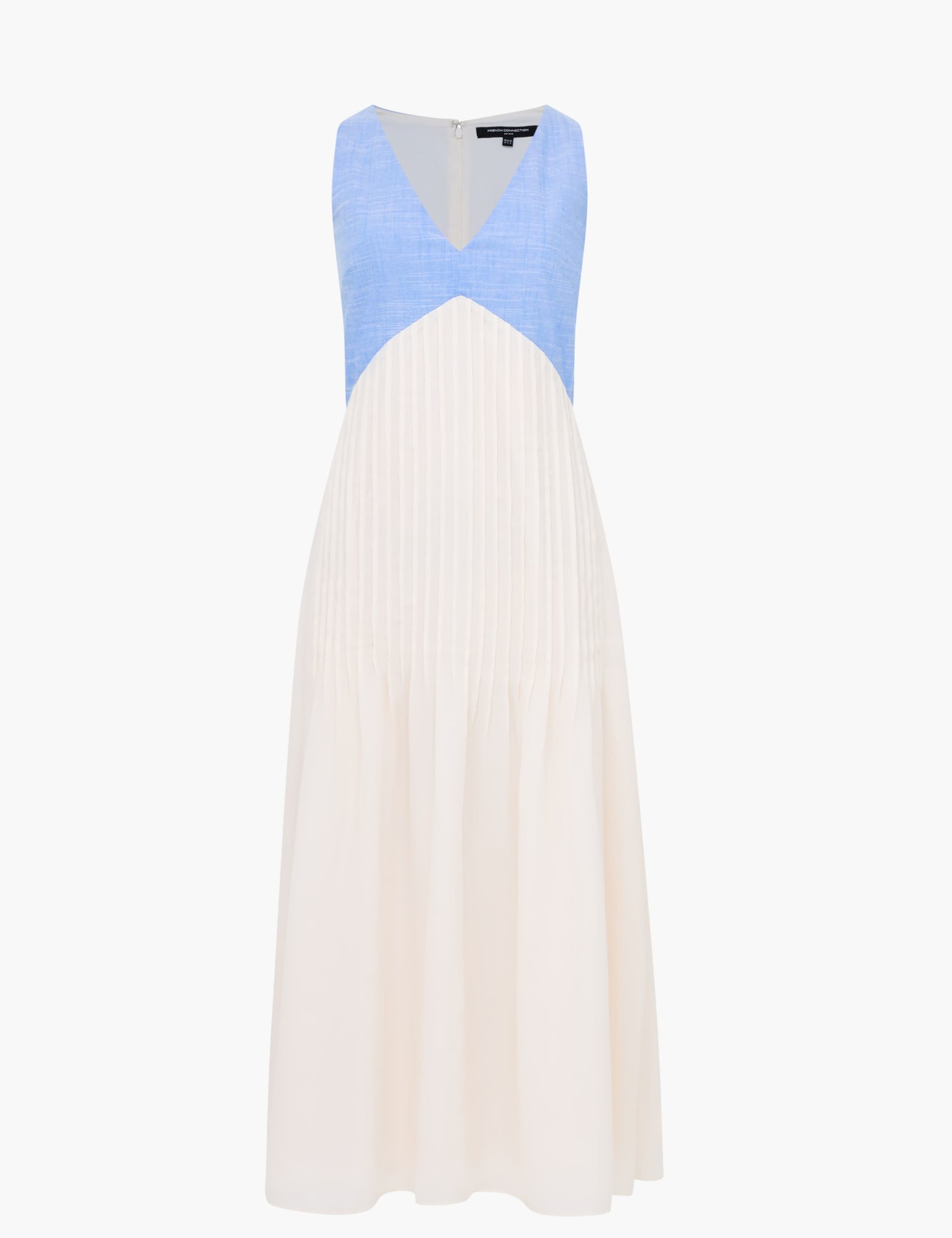 Pure Cotton Colour Block Midi Skater Dress 2 of 6