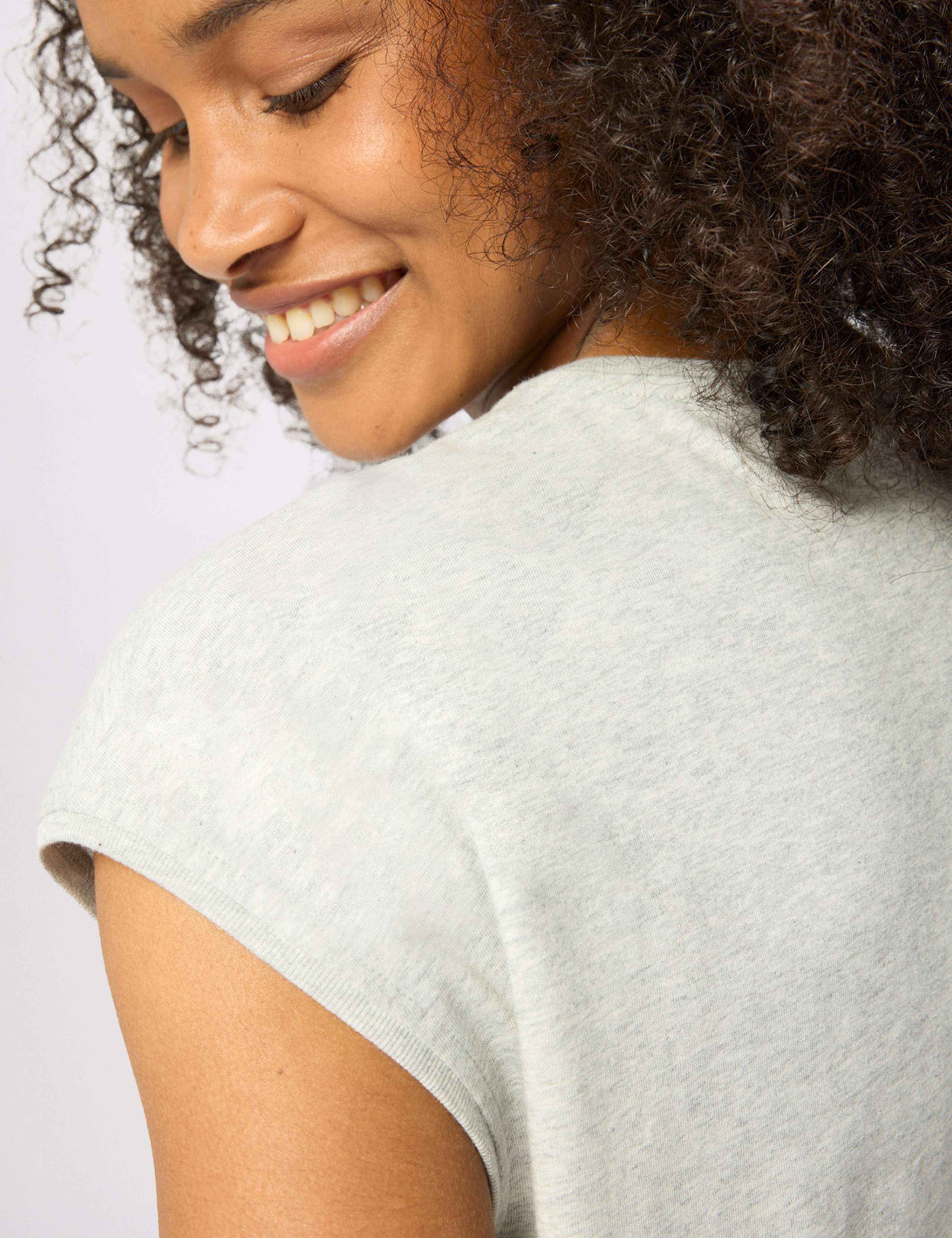 Pure Cotton Cap Sleeve T-Shirt 3 of 6