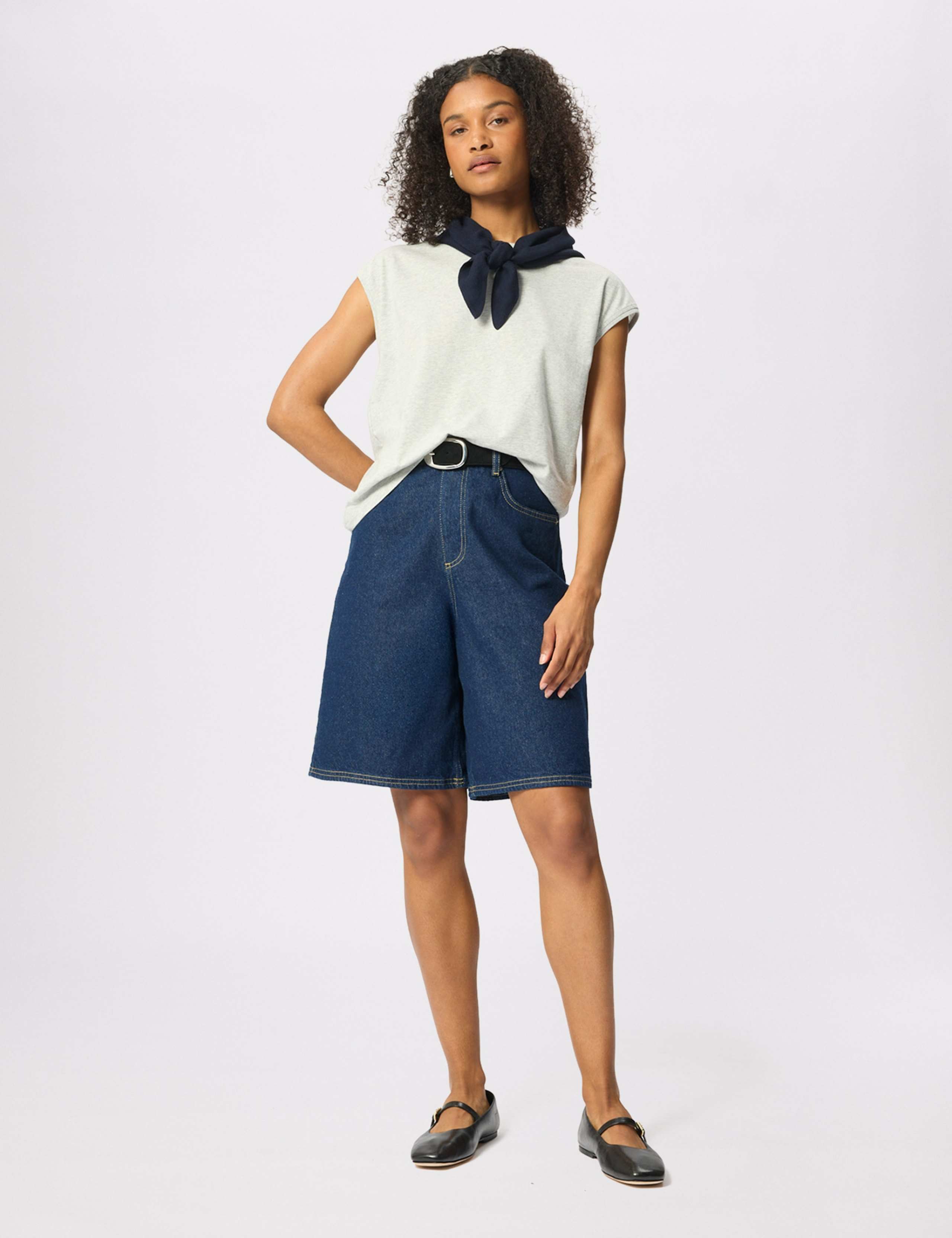 Pure Cotton Cap Sleeve T-Shirt 5 of 6