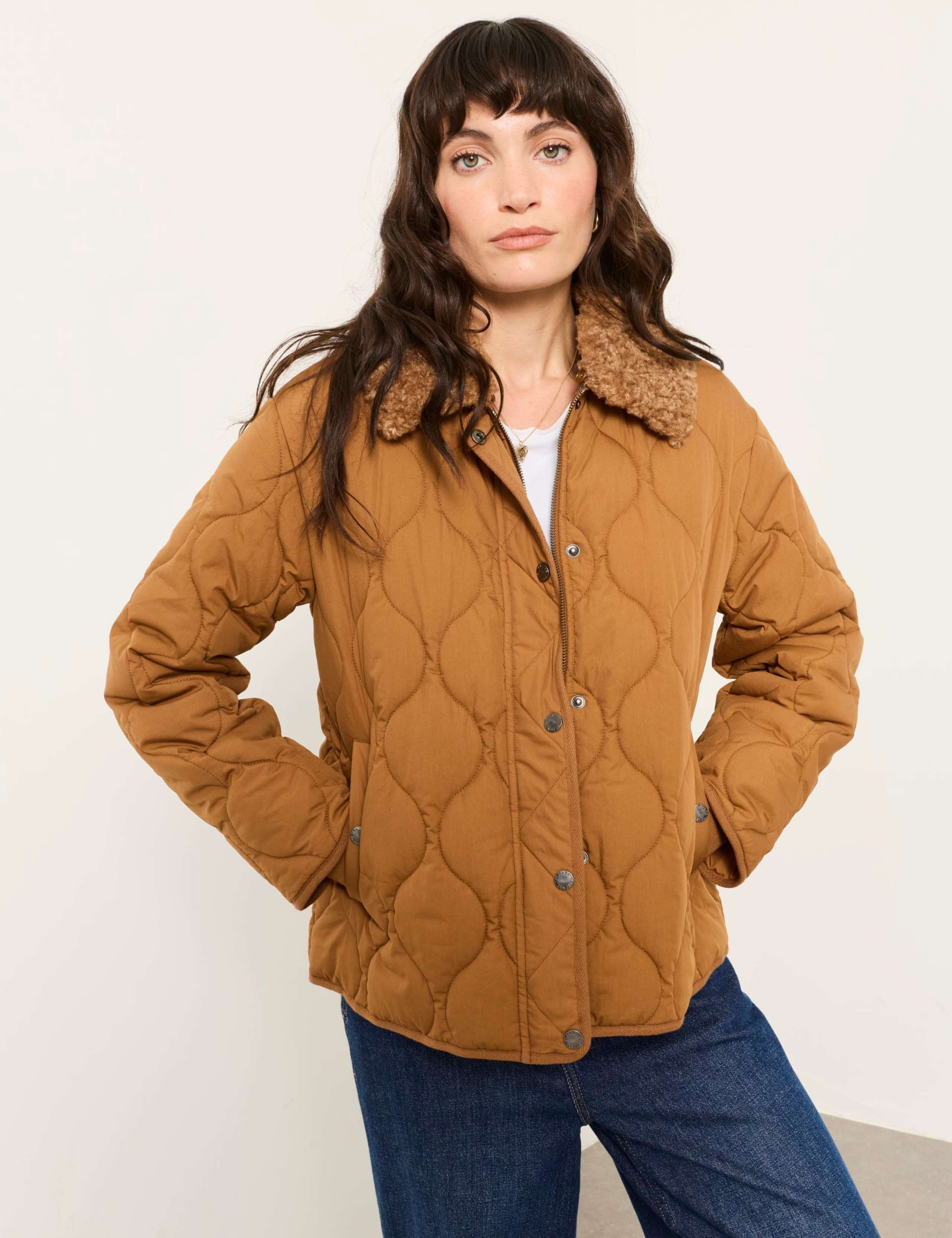 Cotton Rich Textured Cropped Jacket 1 of 7