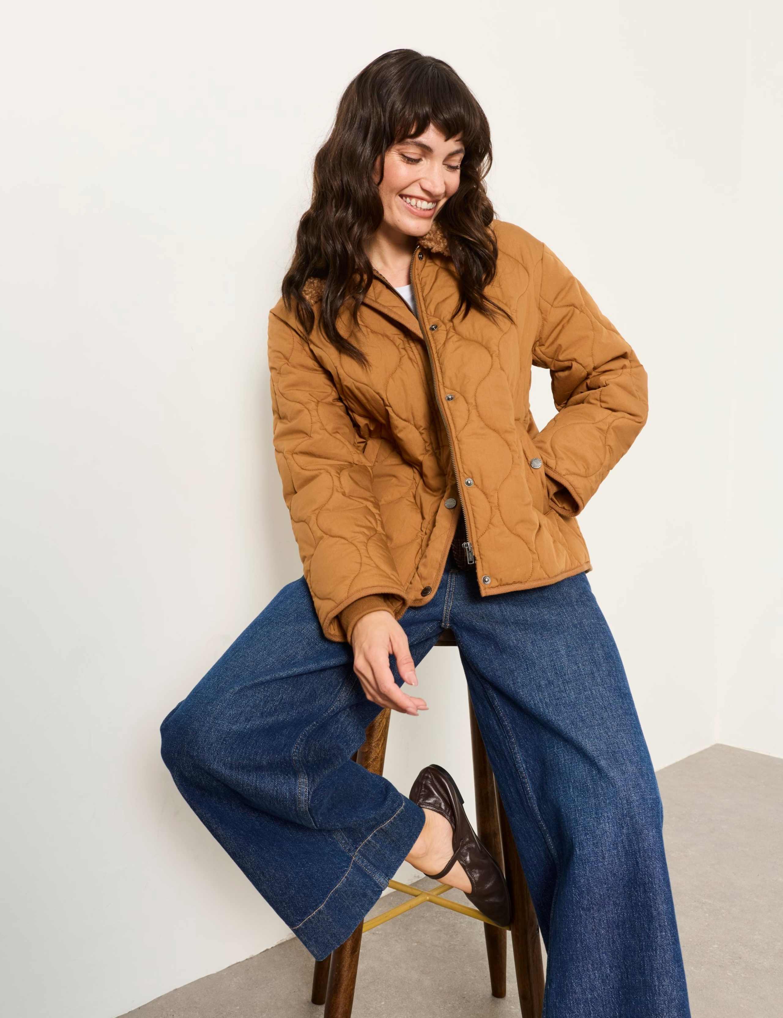Cotton Rich Textured Cropped Jacket 5 of 7