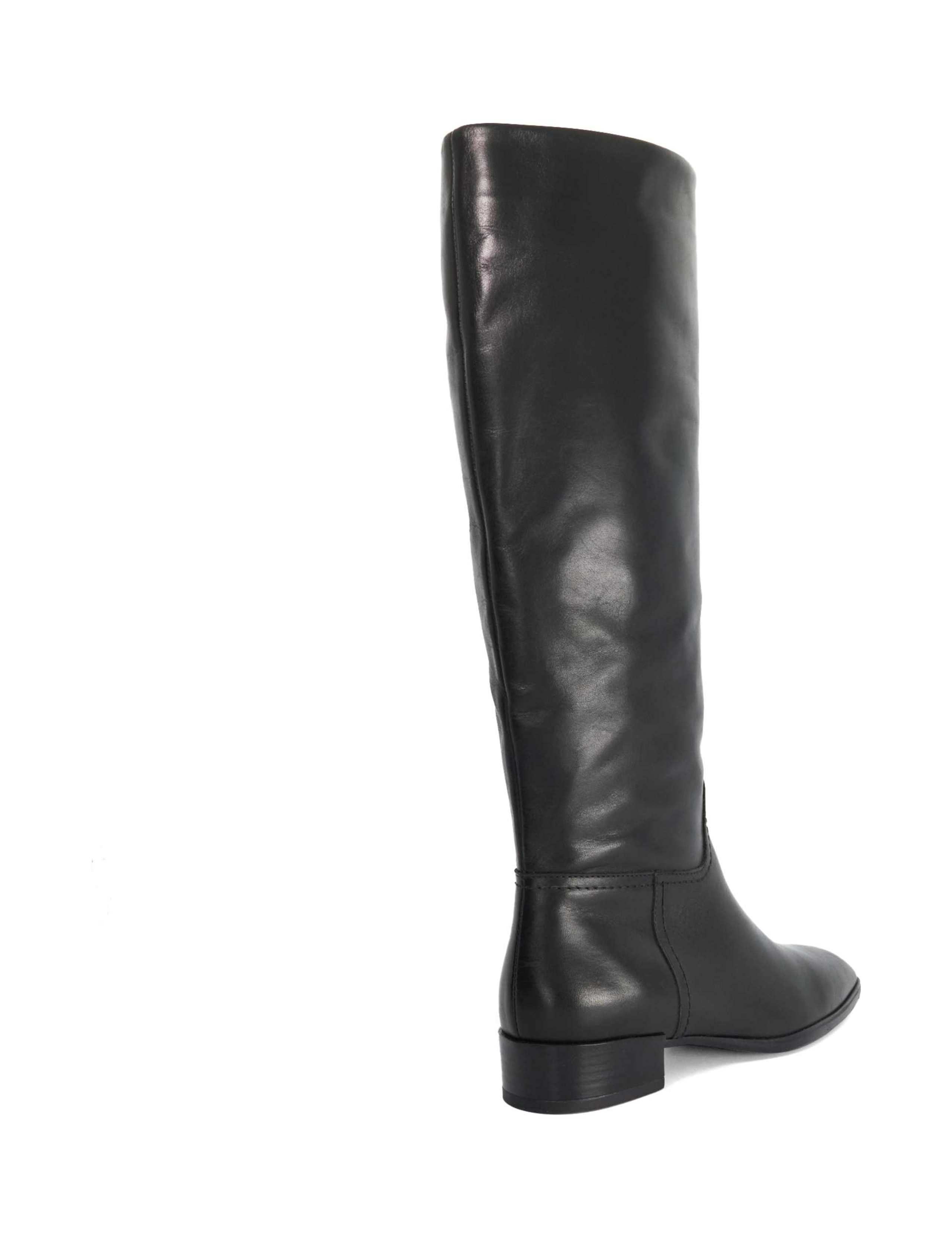 Leather Block Heel Knee High Boots 5 of 5