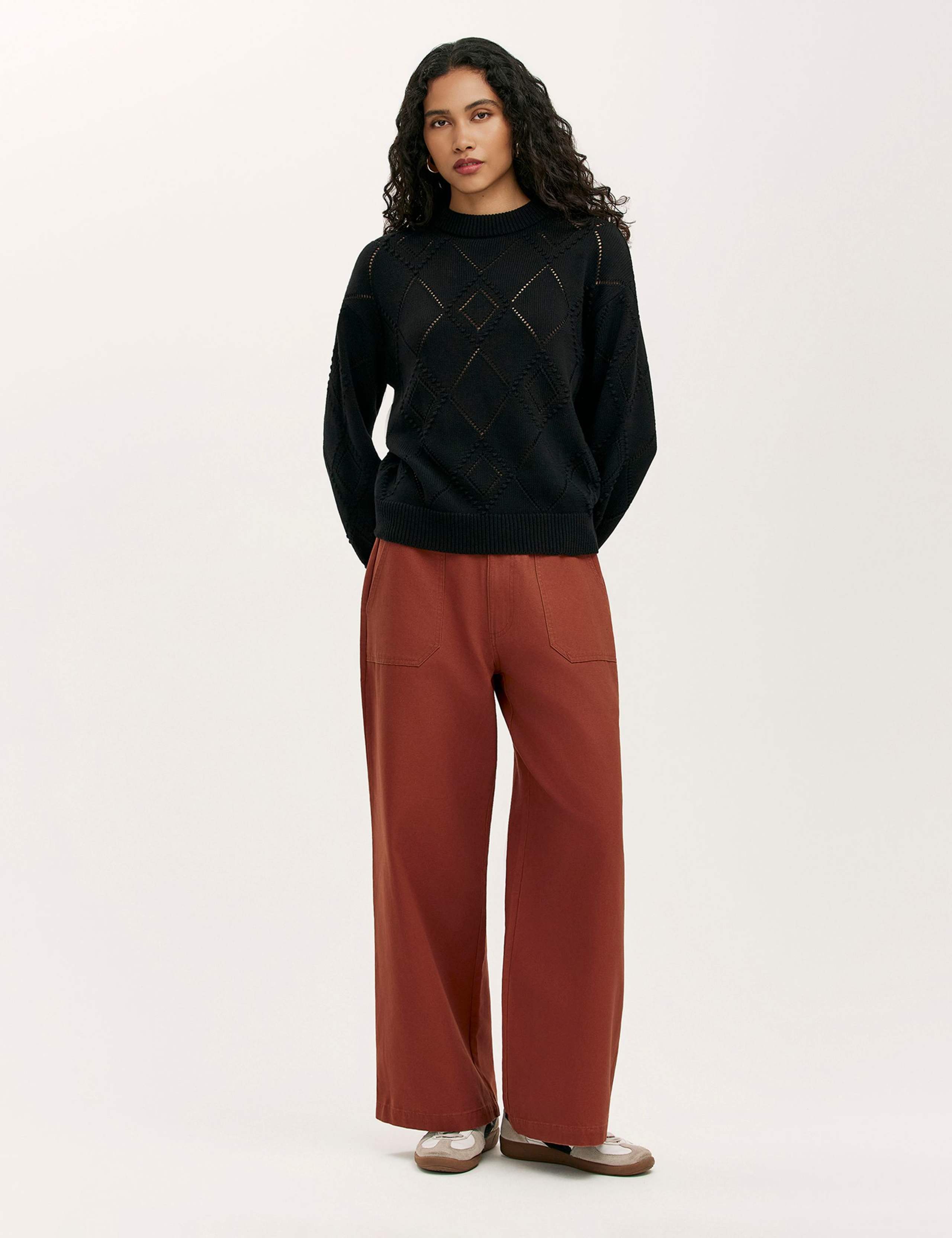 Pure Cotton Pointelle Jumper 2 of 4