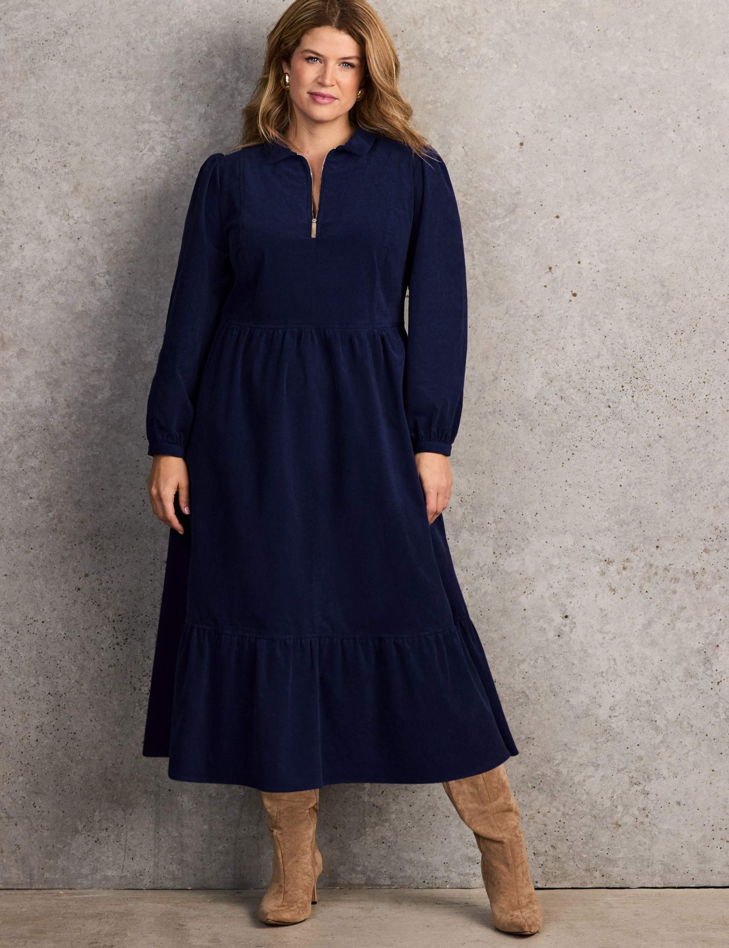 Baby Corduroy Collared Maxi Shirt Dress 2 of 5