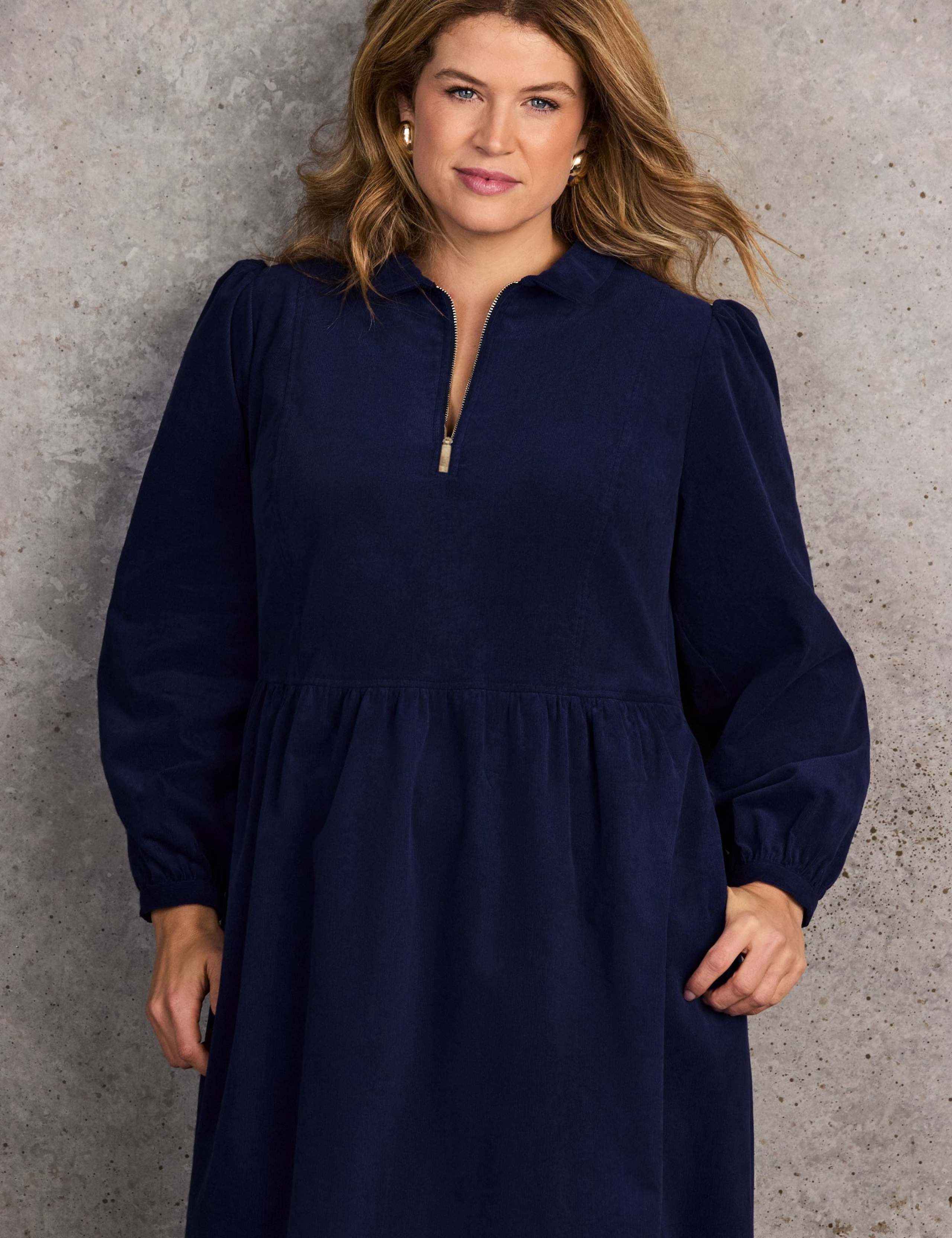 Baby Corduroy Collared Maxi Shirt Dress 3 of 5