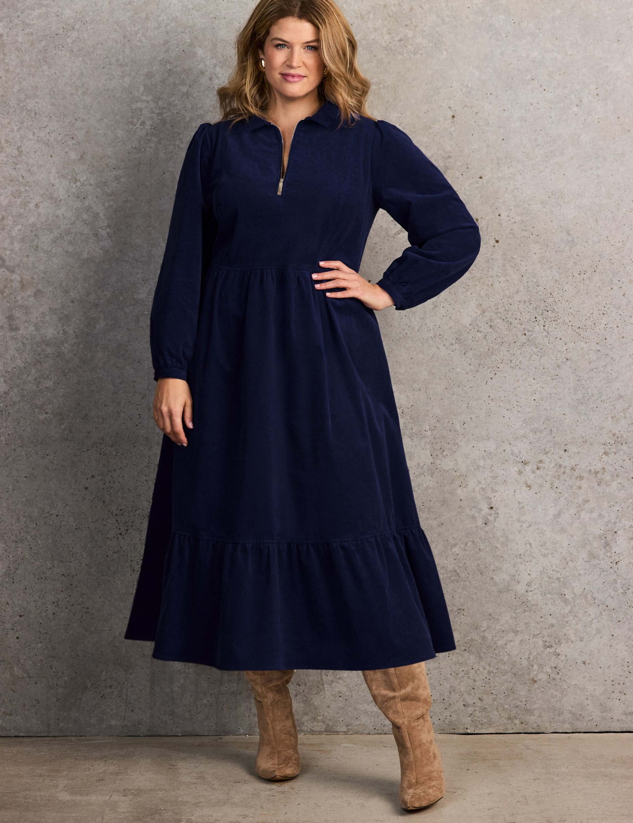 Baby Corduroy Collared Maxi Shirt Dress 5 of 5