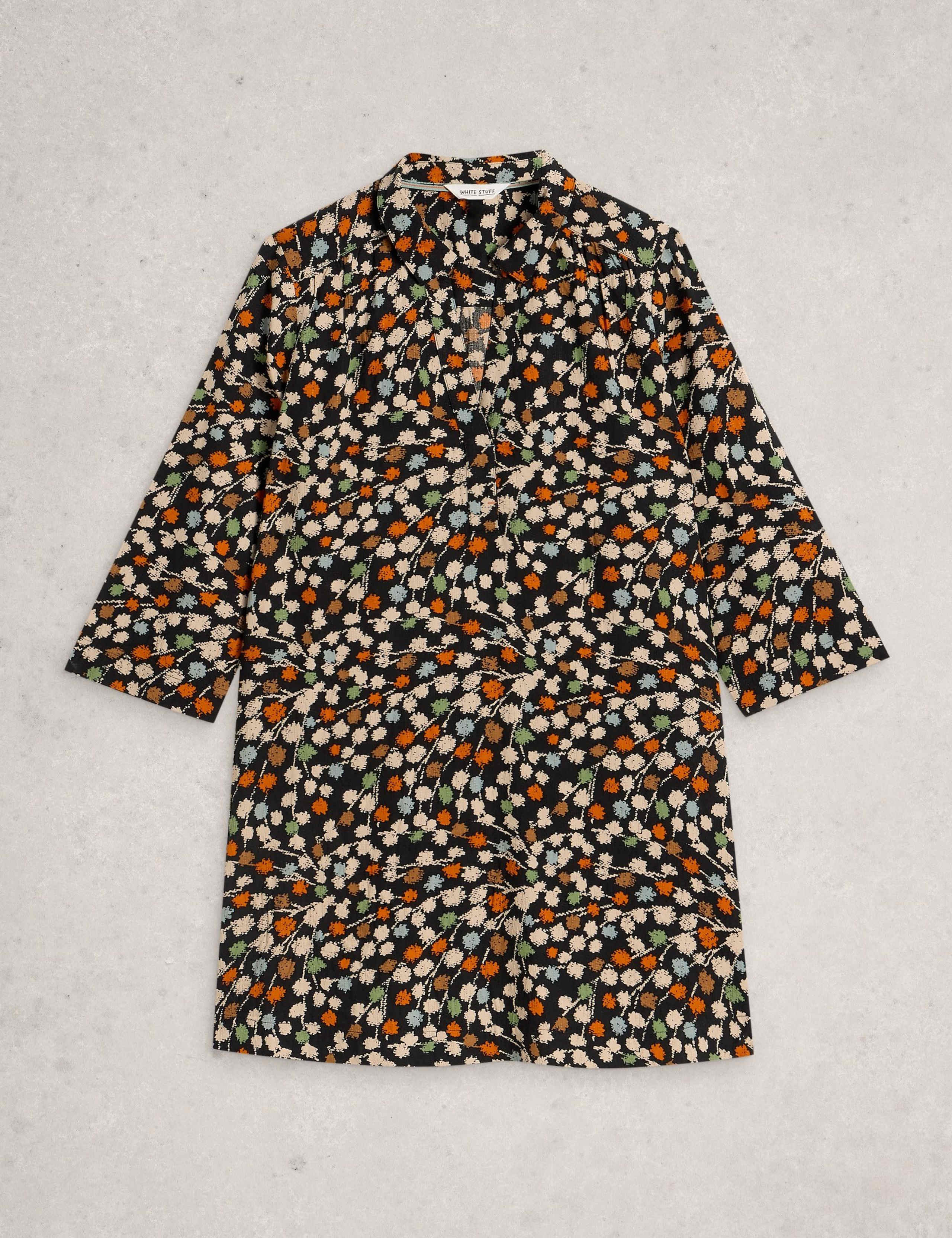 Printed Collared V-Neck Tunic 2 of 6