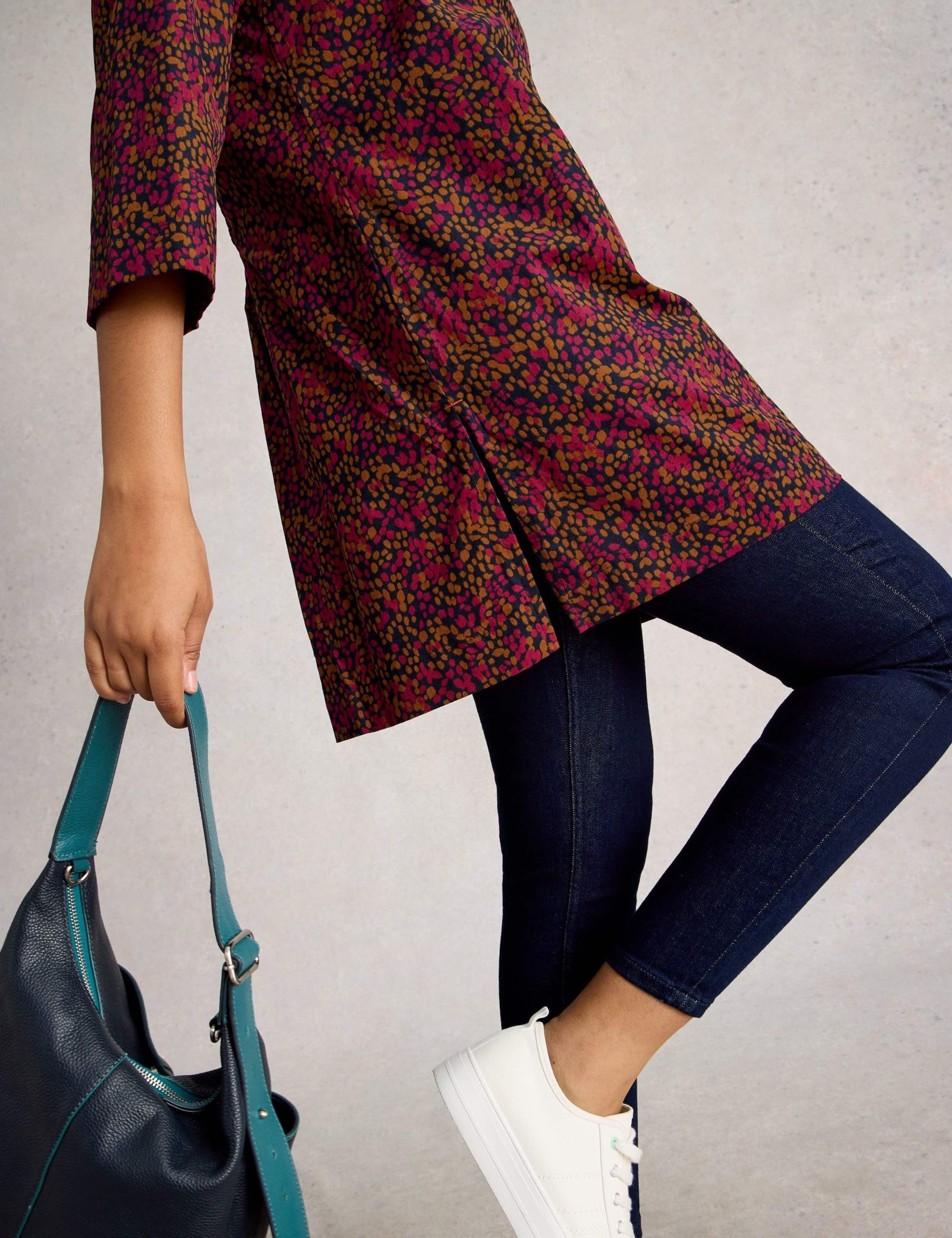 Cotton Floral Collared Neck Tunic 3 of 6