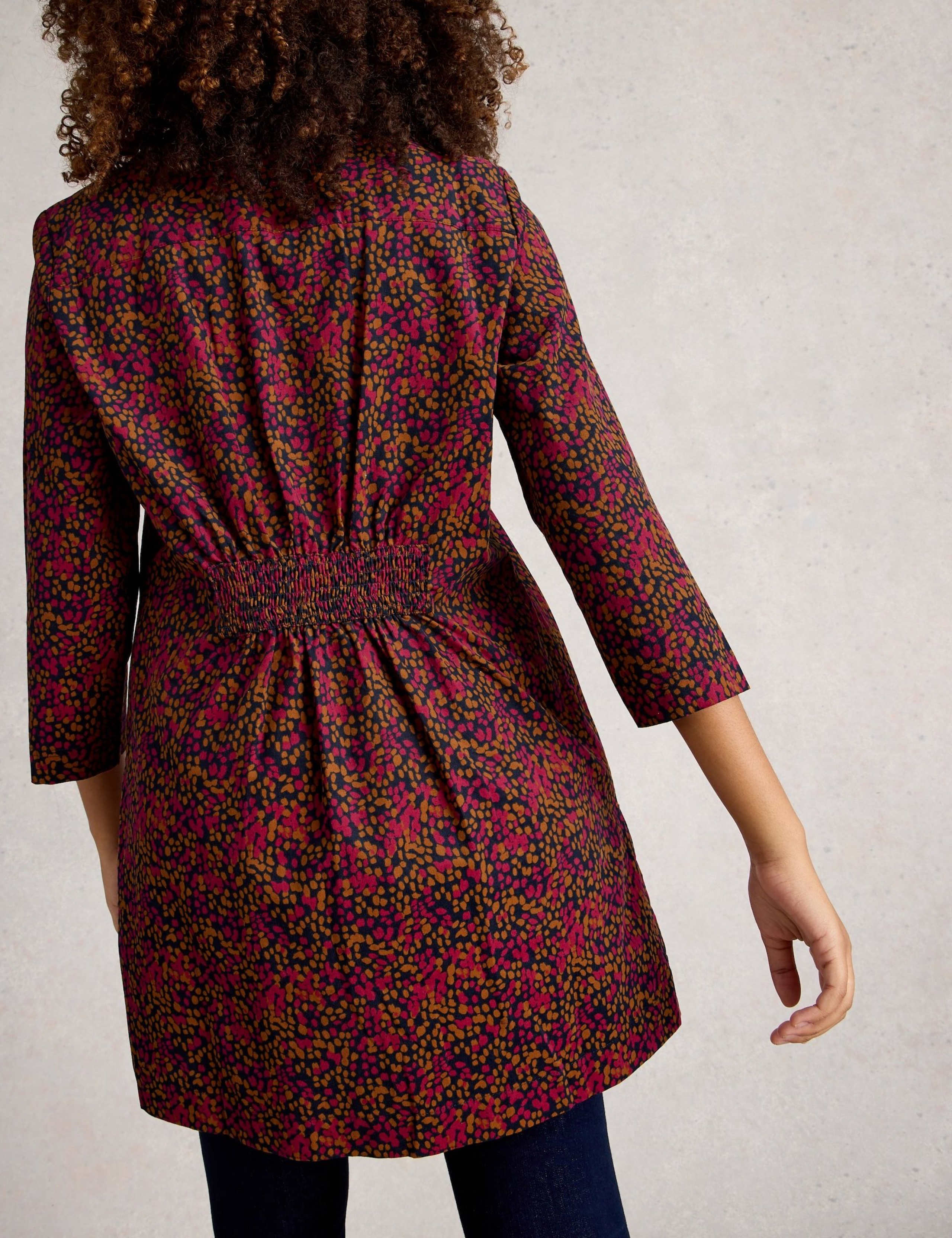 Cotton Floral Collared Neck Tunic 4 of 6