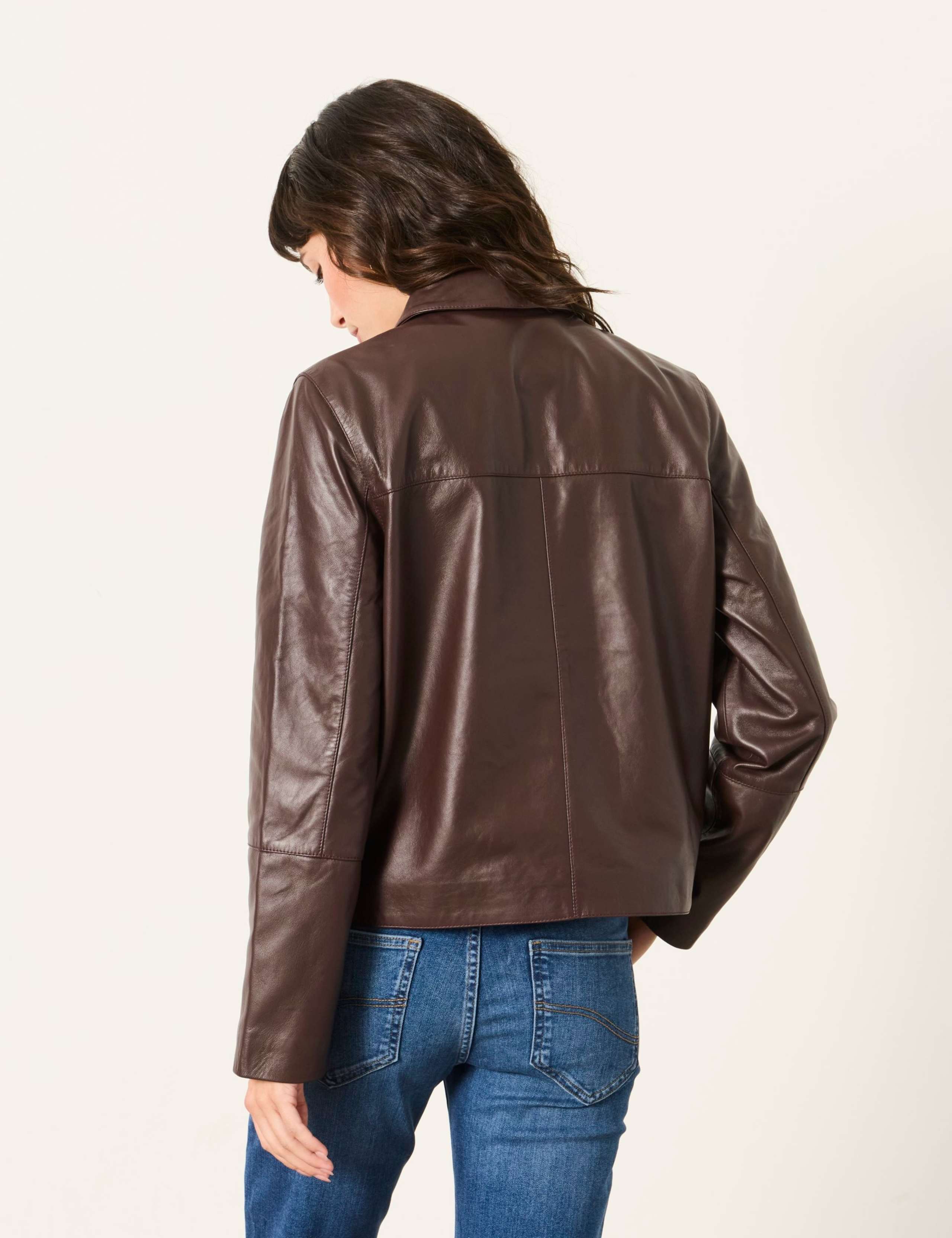 Leather Cropped Jacket 3 of 6