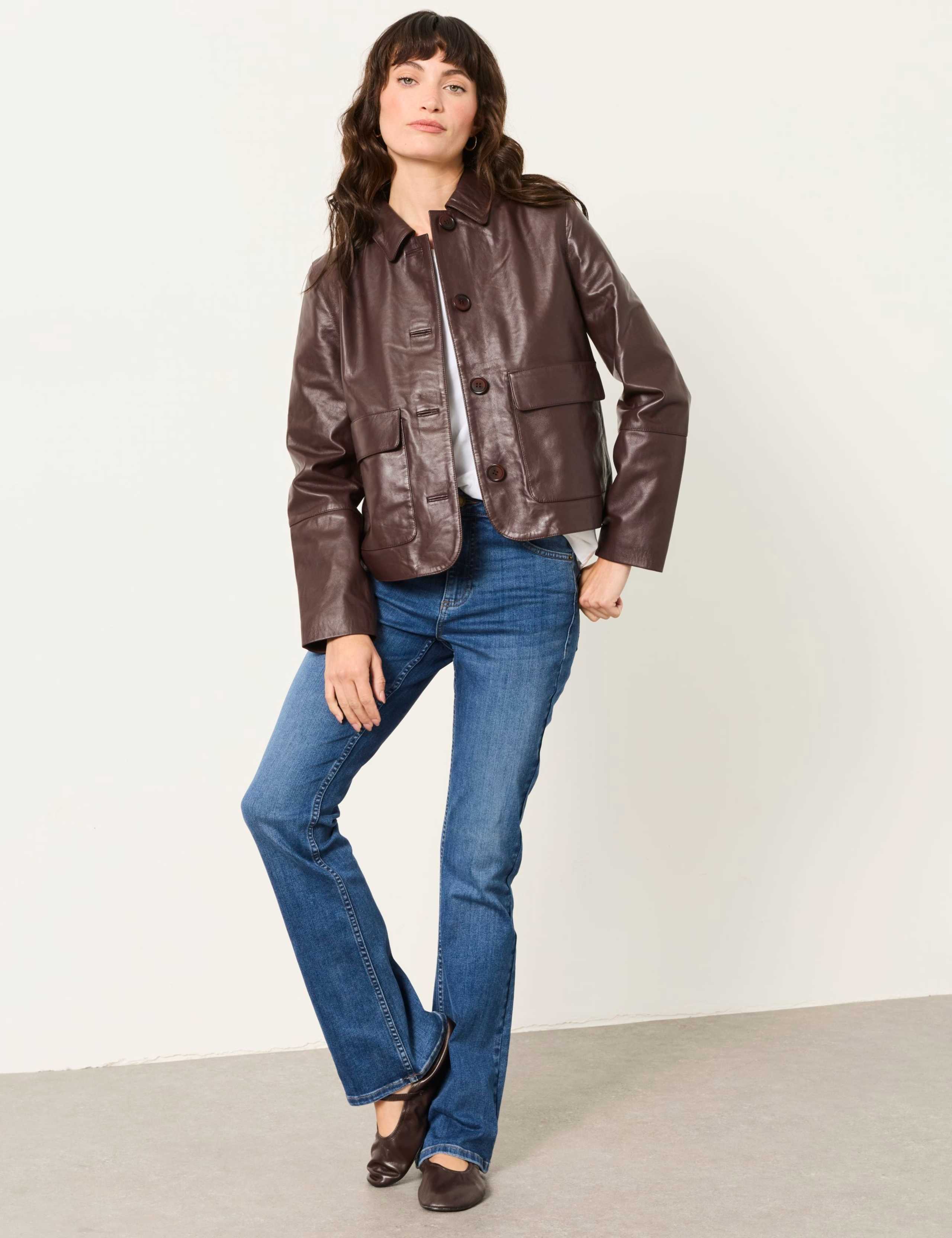 Leather Cropped Jacket 4 of 6