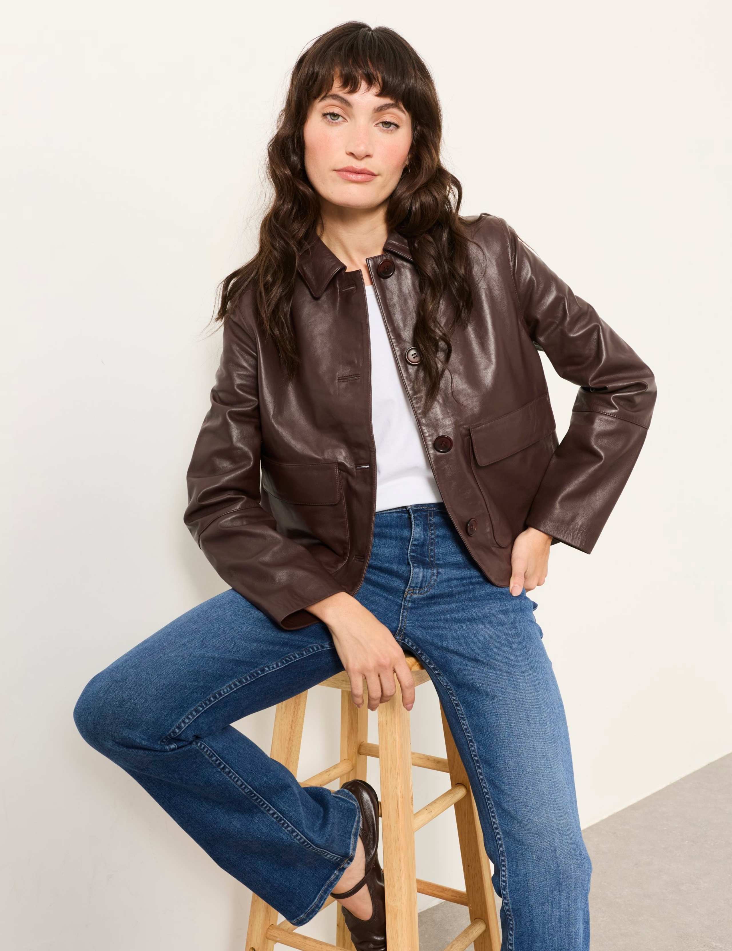 Leather Cropped Jacket 5 of 6
