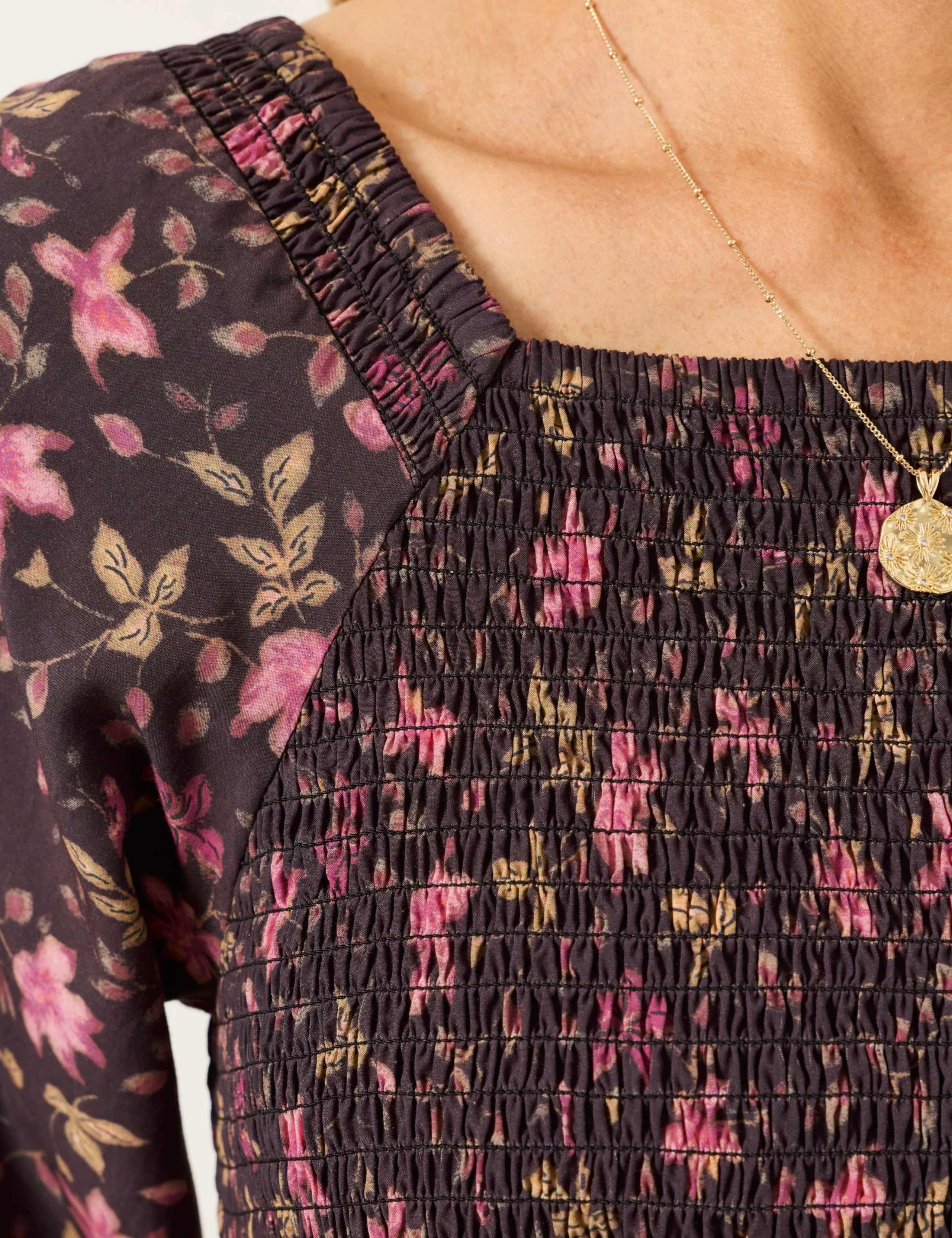 Floral Square Neck Midi Tea Dress 6 of 6
