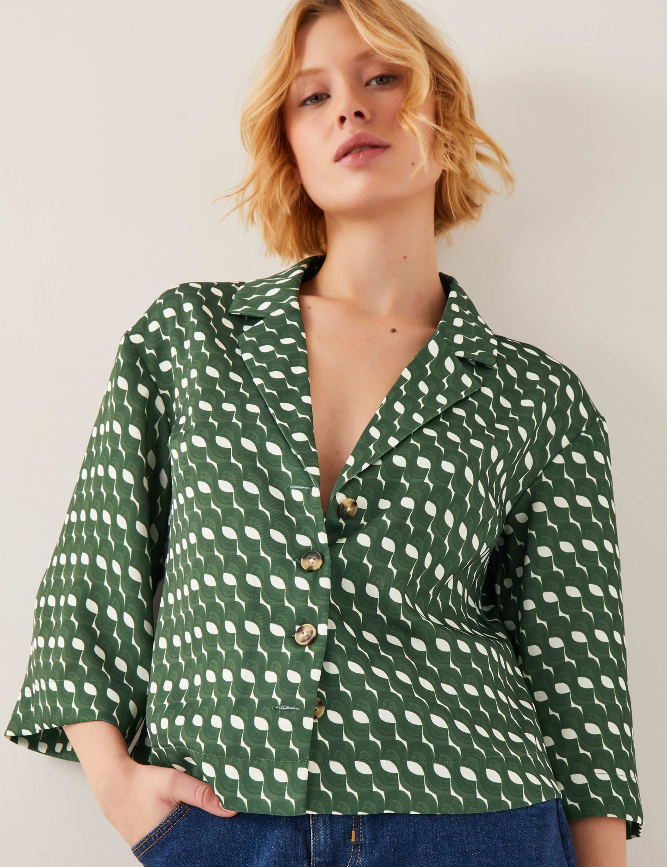 Geometric Collared Shirt 3 of 5