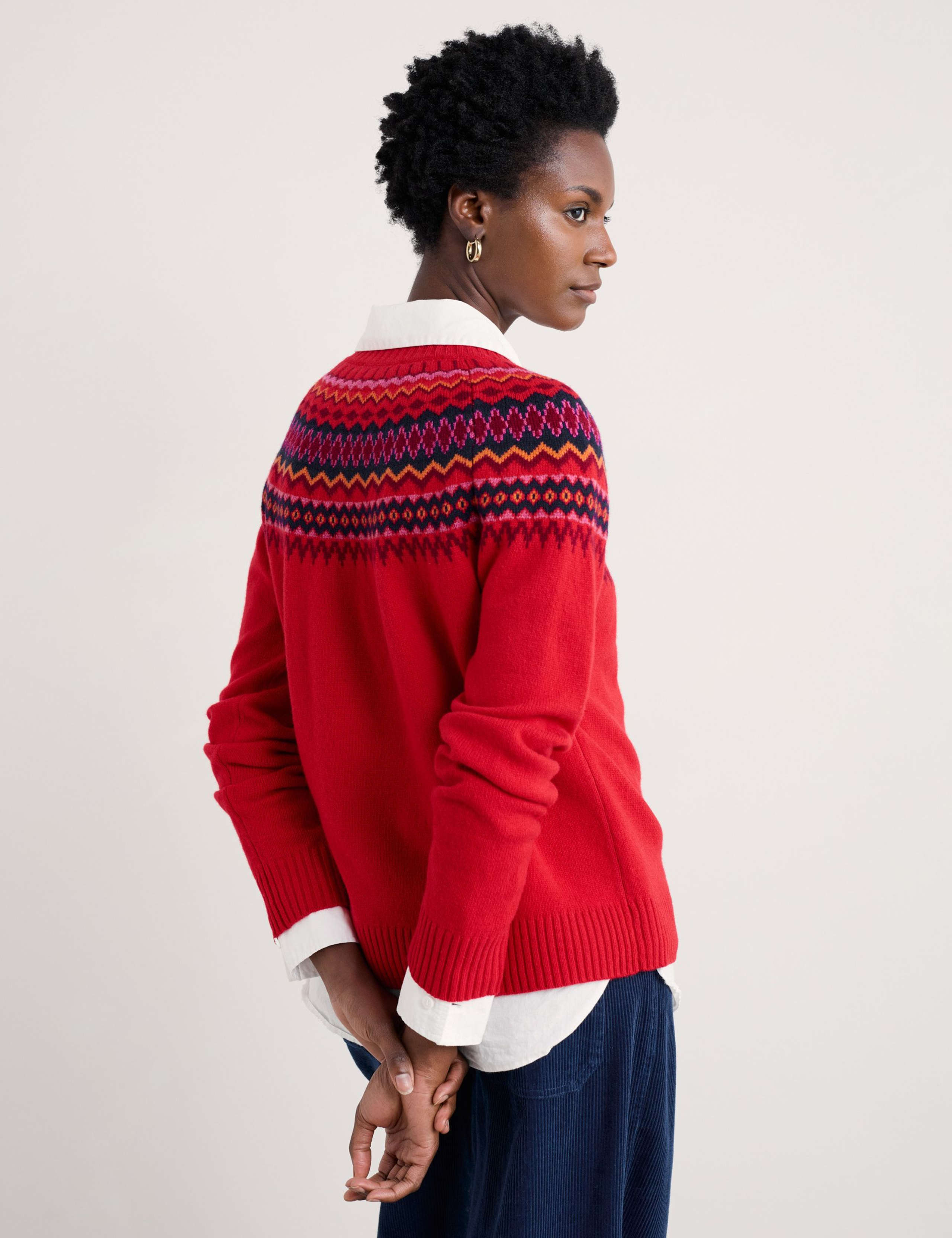 Merino Wool Rich Fair Isle Jumper 4 of 6