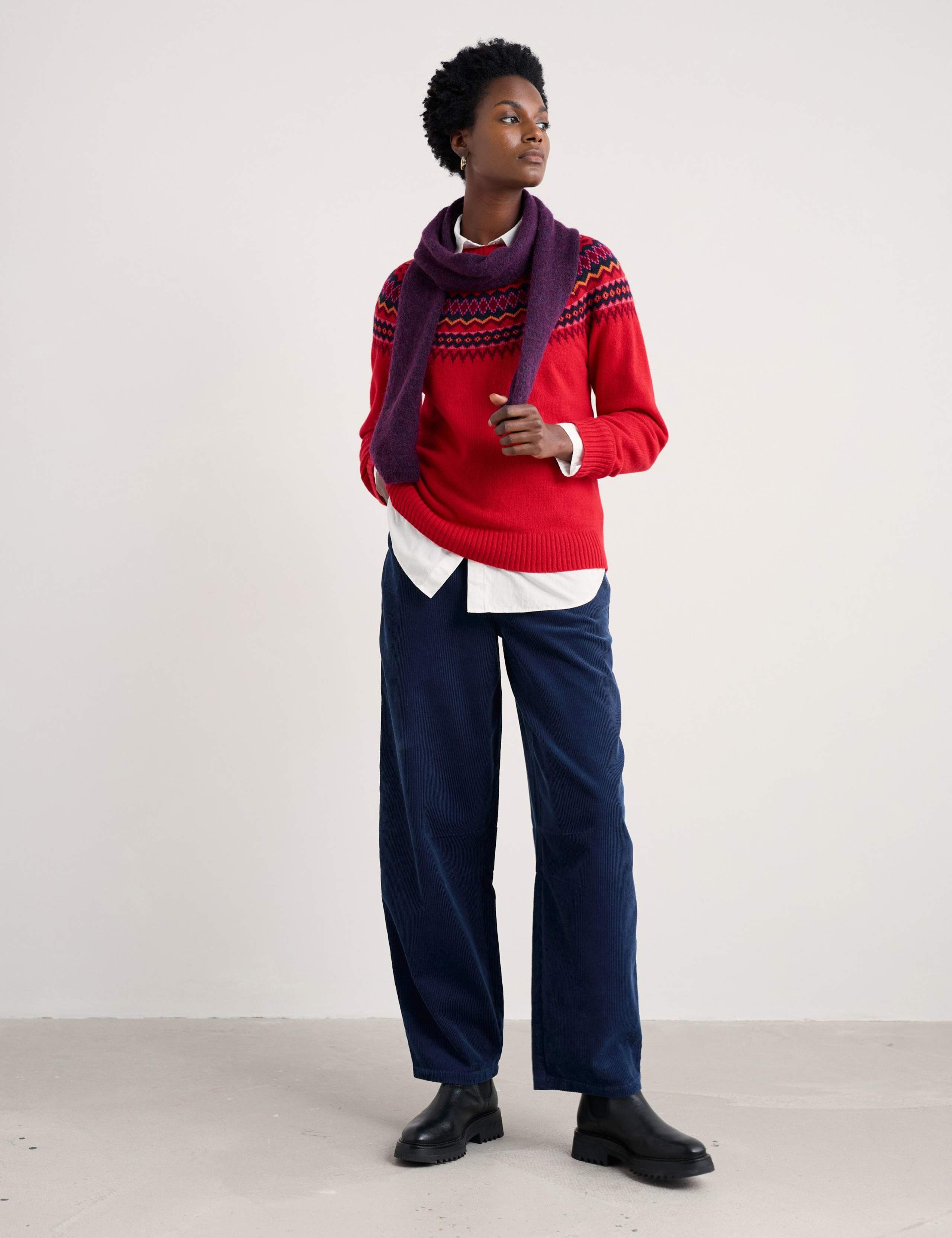 Merino Wool Rich Fair Isle Jumper 5 of 6