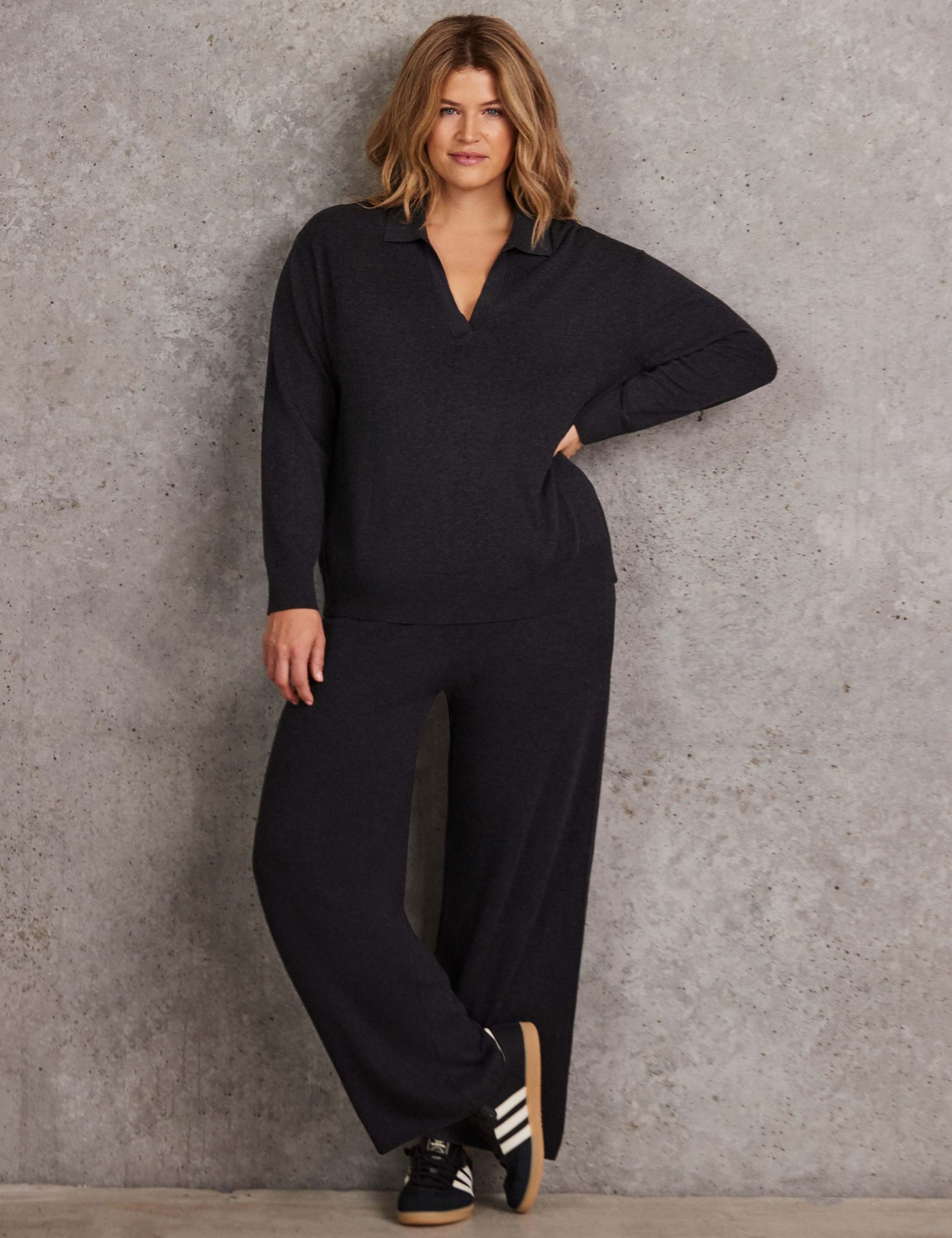 Wide Leg Trousers with Cashmere 5 of 5