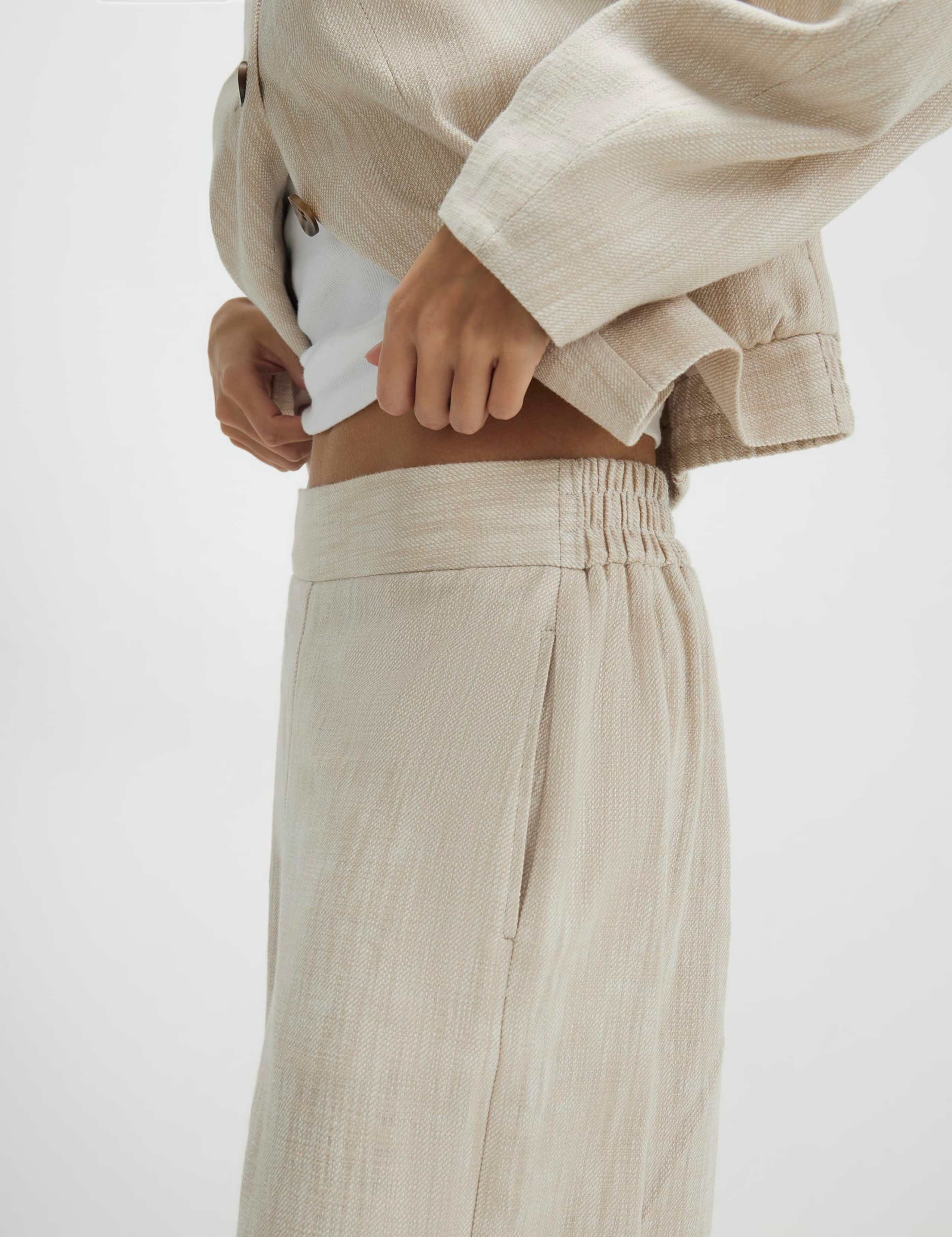 Pure Cotton Wide Leg Trousers 2 of 4