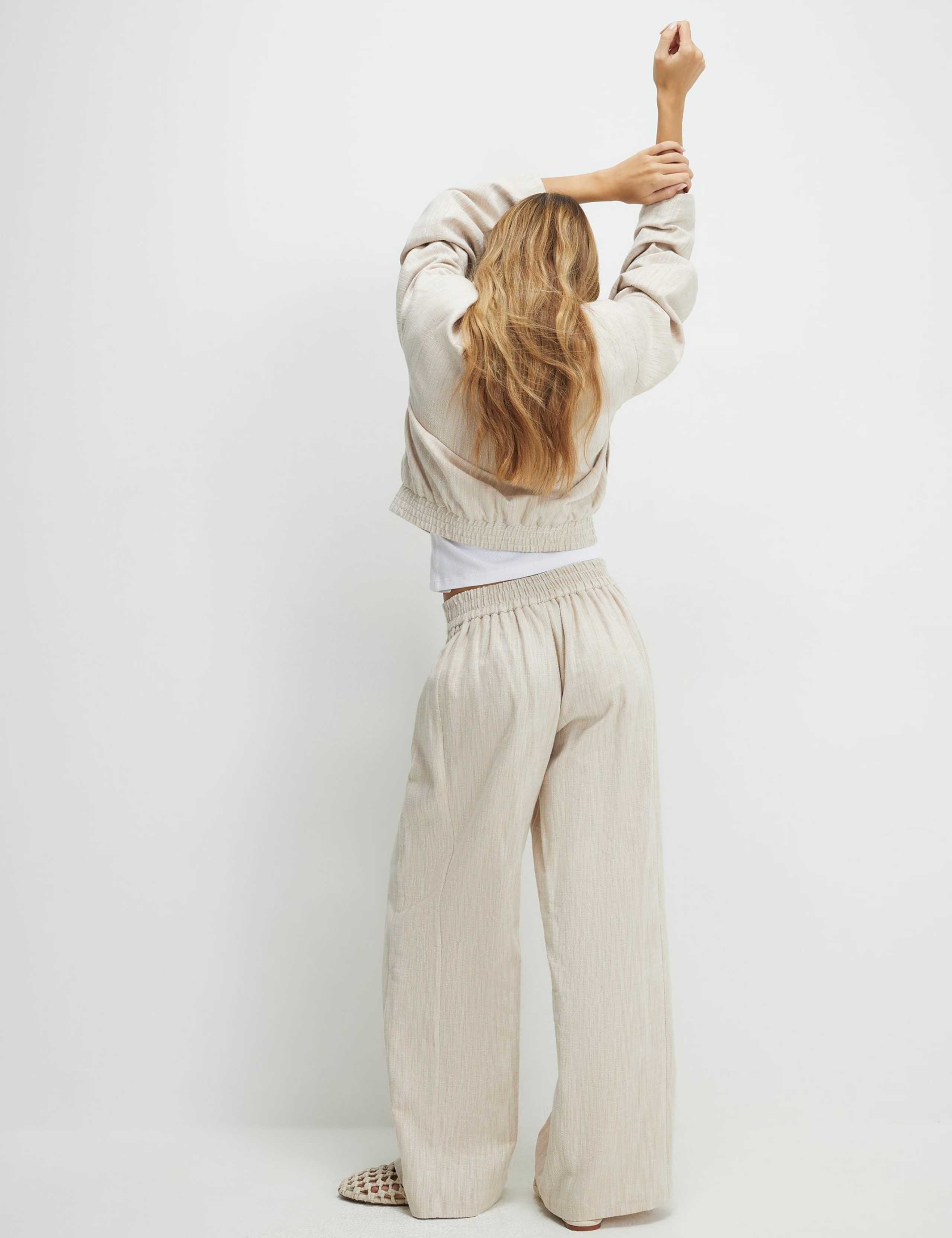 Pure Cotton Wide Leg Trousers 4 of 4