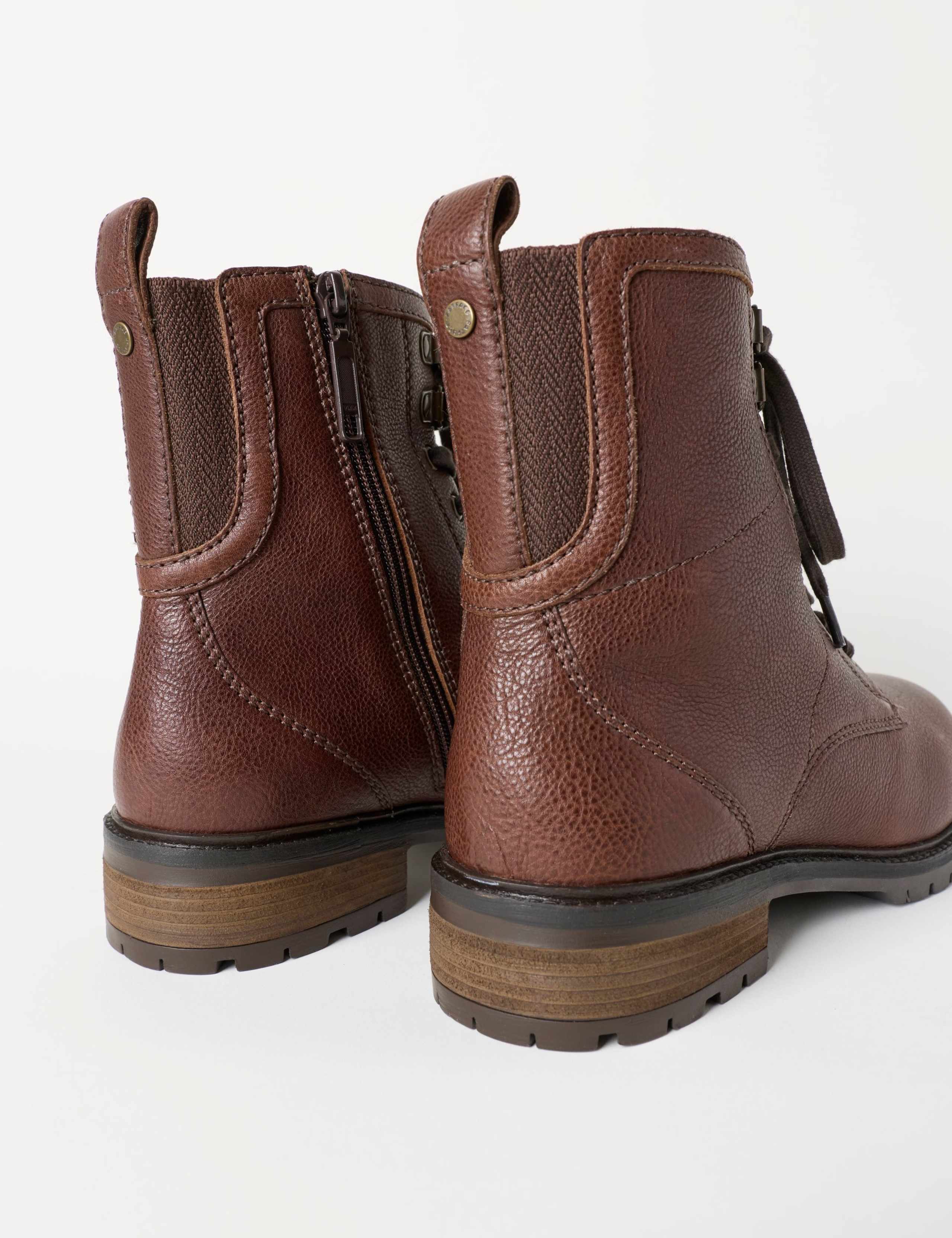 Leather Lace Up Ankle Boots 4 of 4