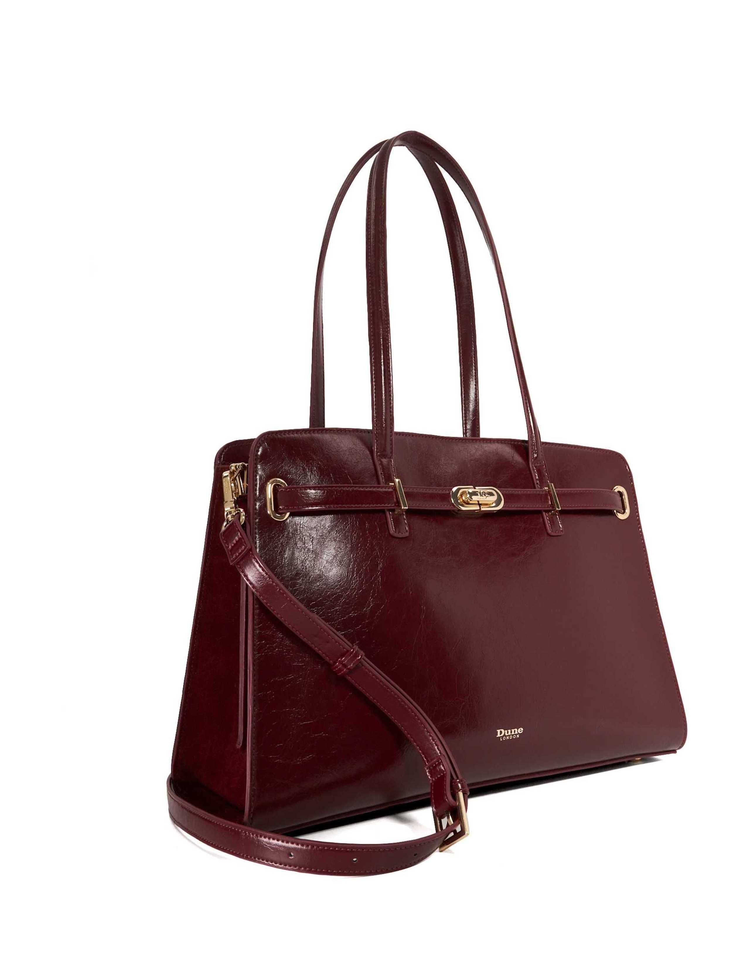 Patent Belted Tote Bag 2 of 6