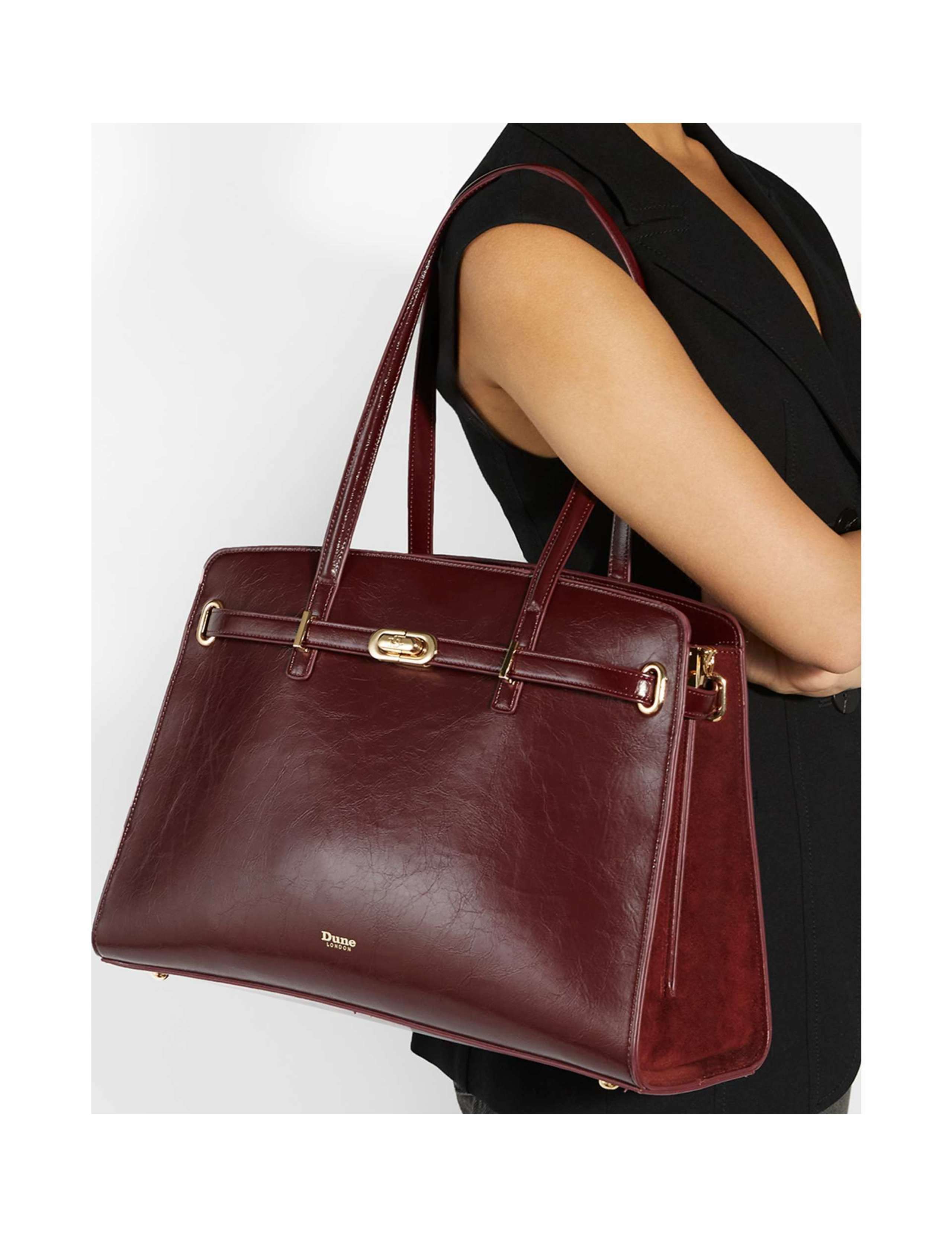 Patent Belted Tote Bag 4 of 6