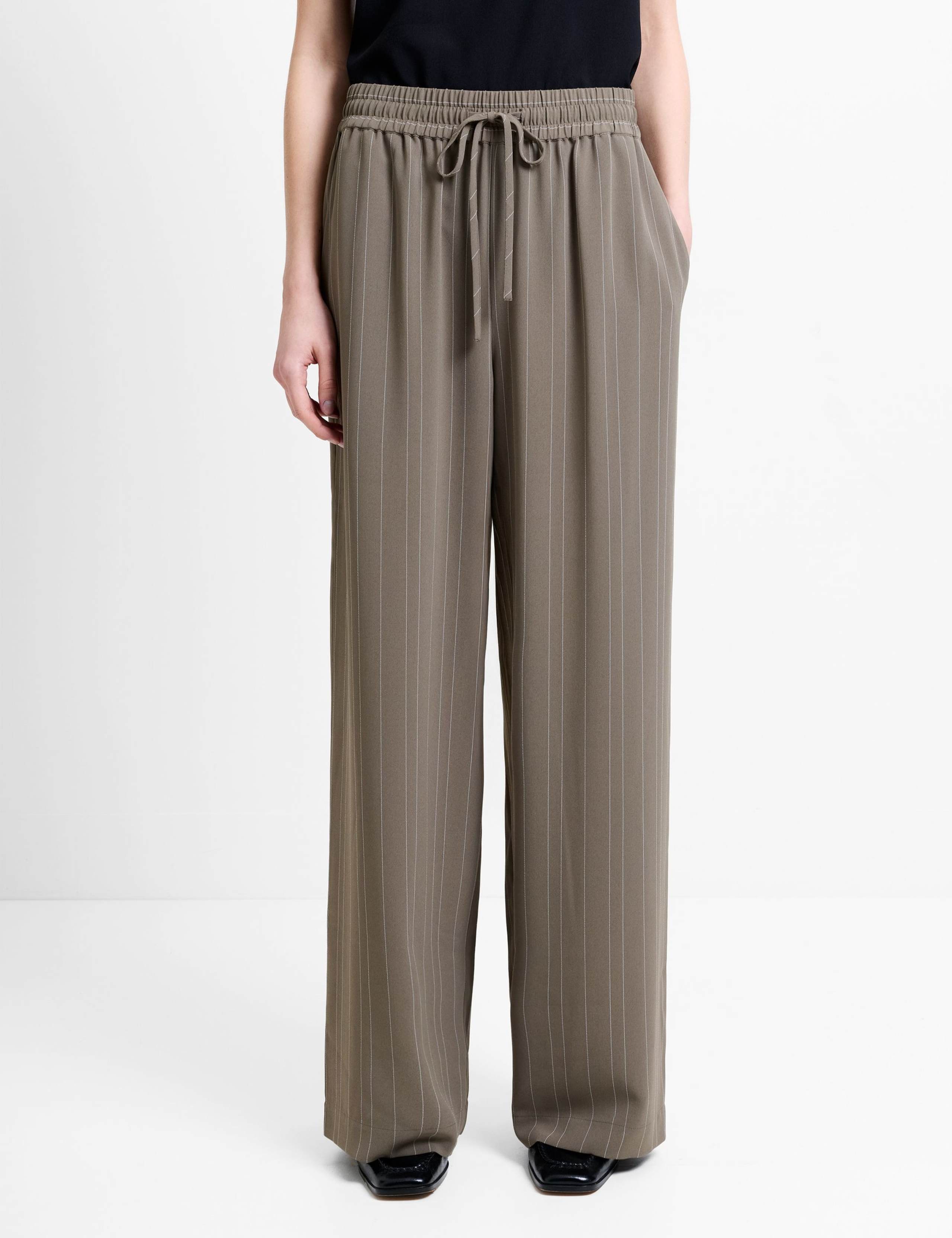 Pinstripe Wide Leg Trousers 5 of 6