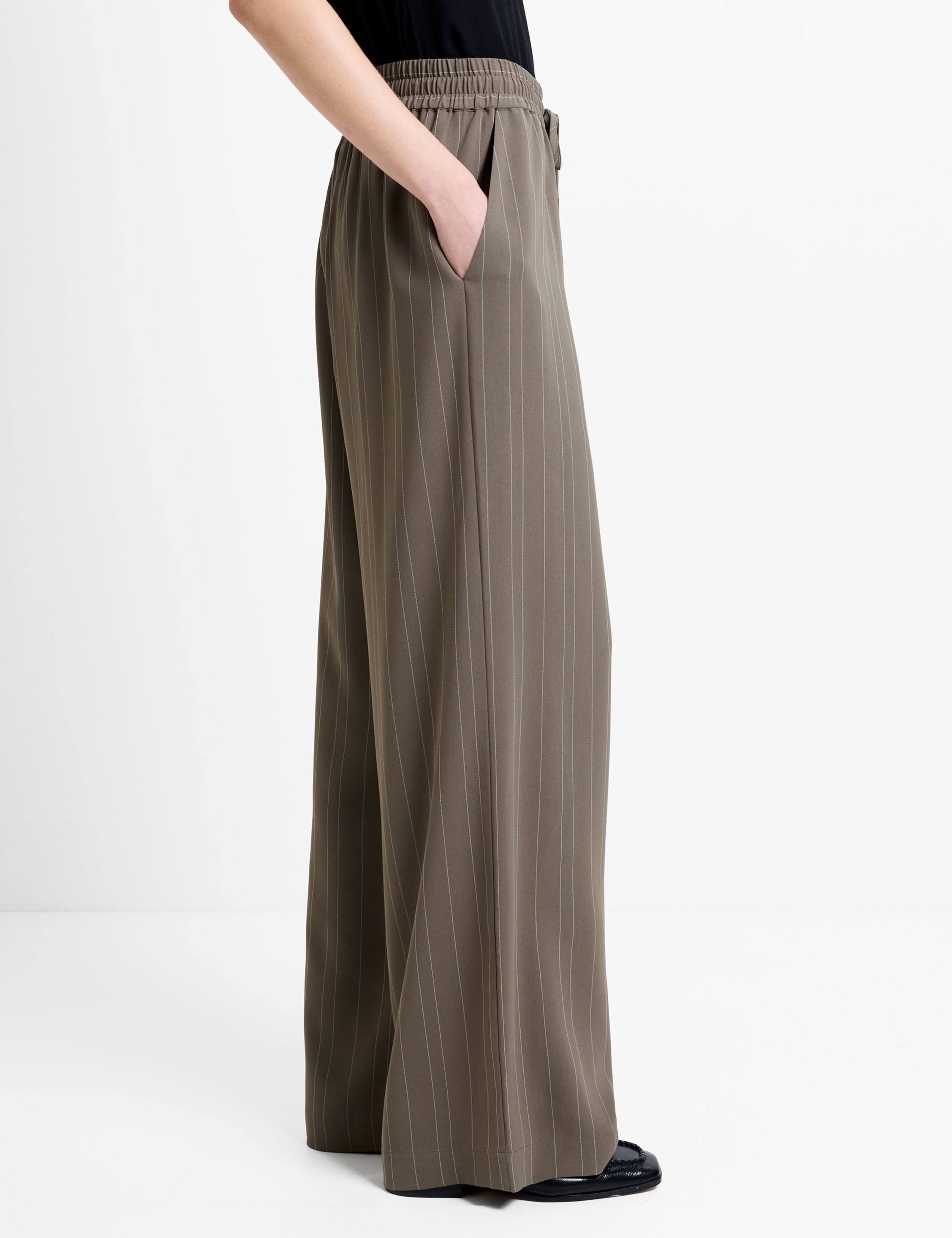 Pinstripe Wide Leg Trousers 6 of 6