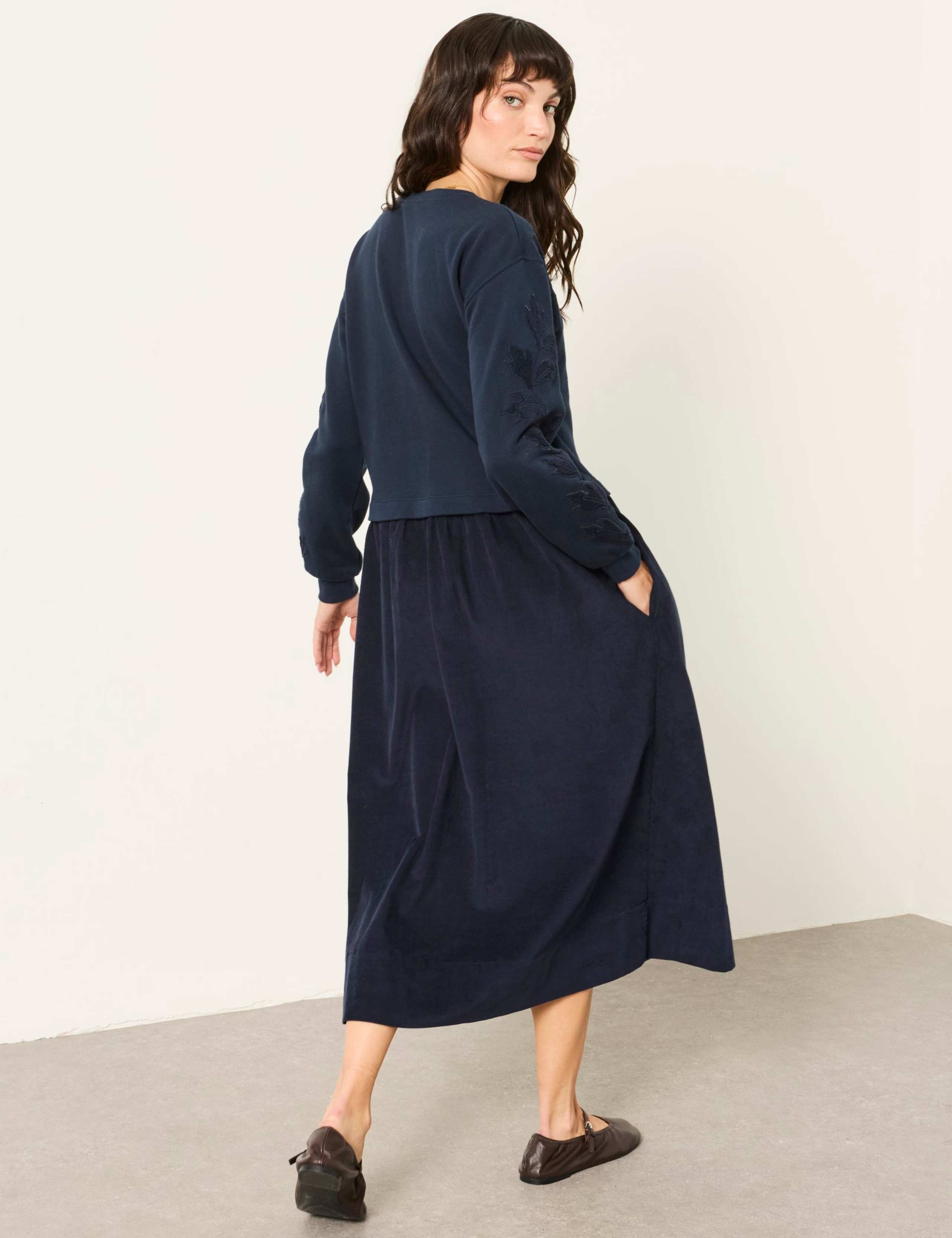 Cord 2-in-1 Midi Jumper Dress 3 of 5