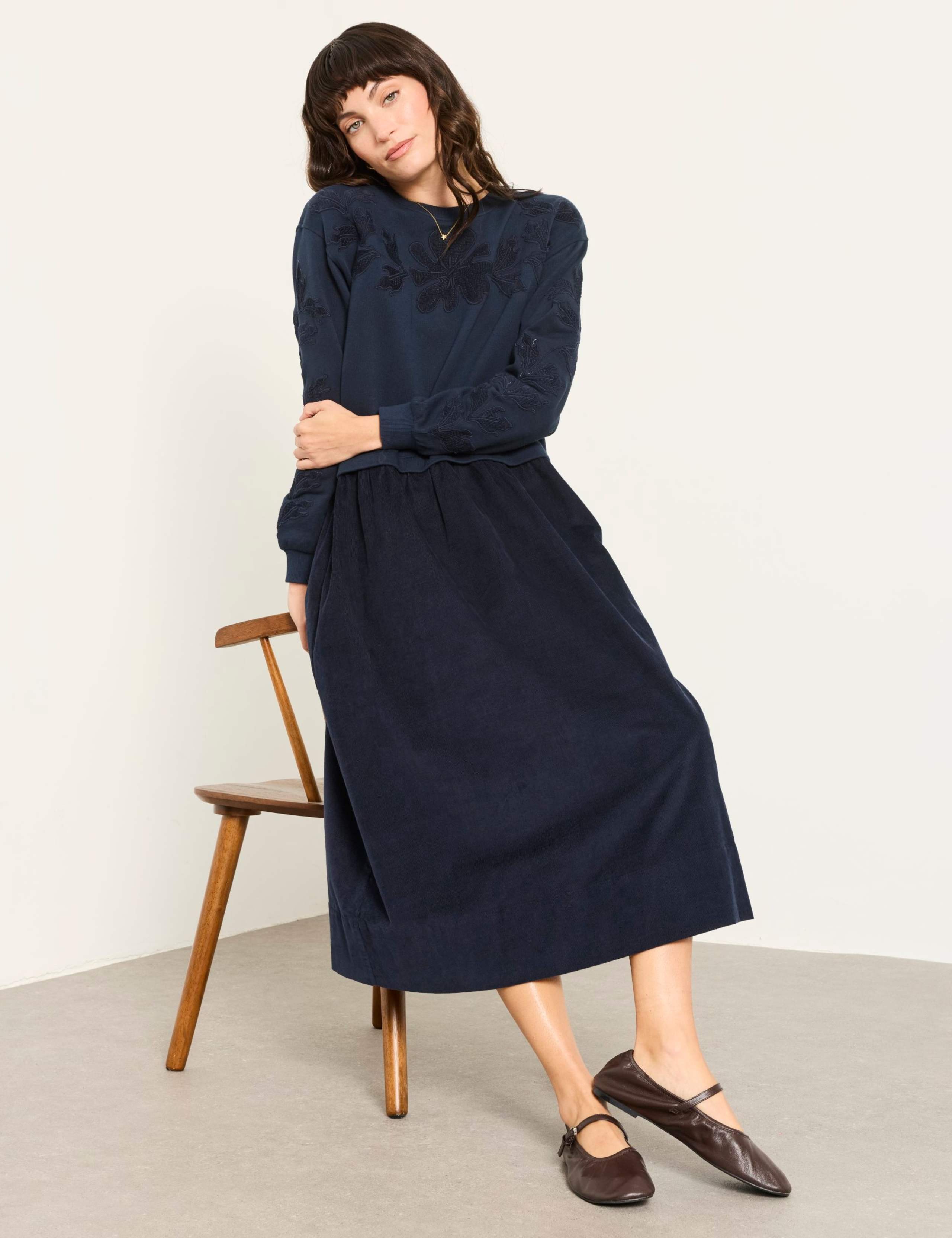 Cord 2-in-1 Midi Jumper Dress 4 of 5