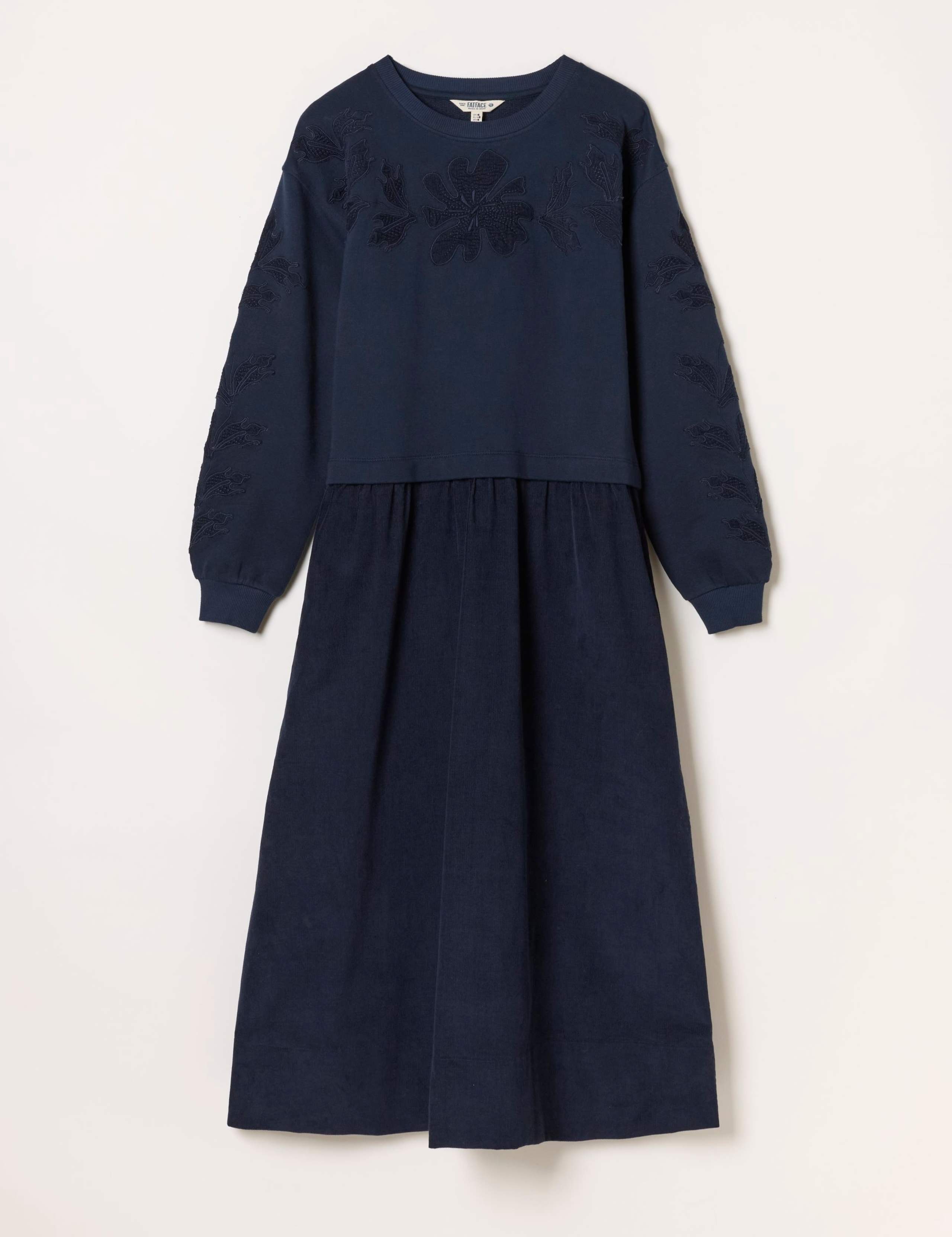 Cord 2-in-1 Midi Jumper Dress 2 of 5