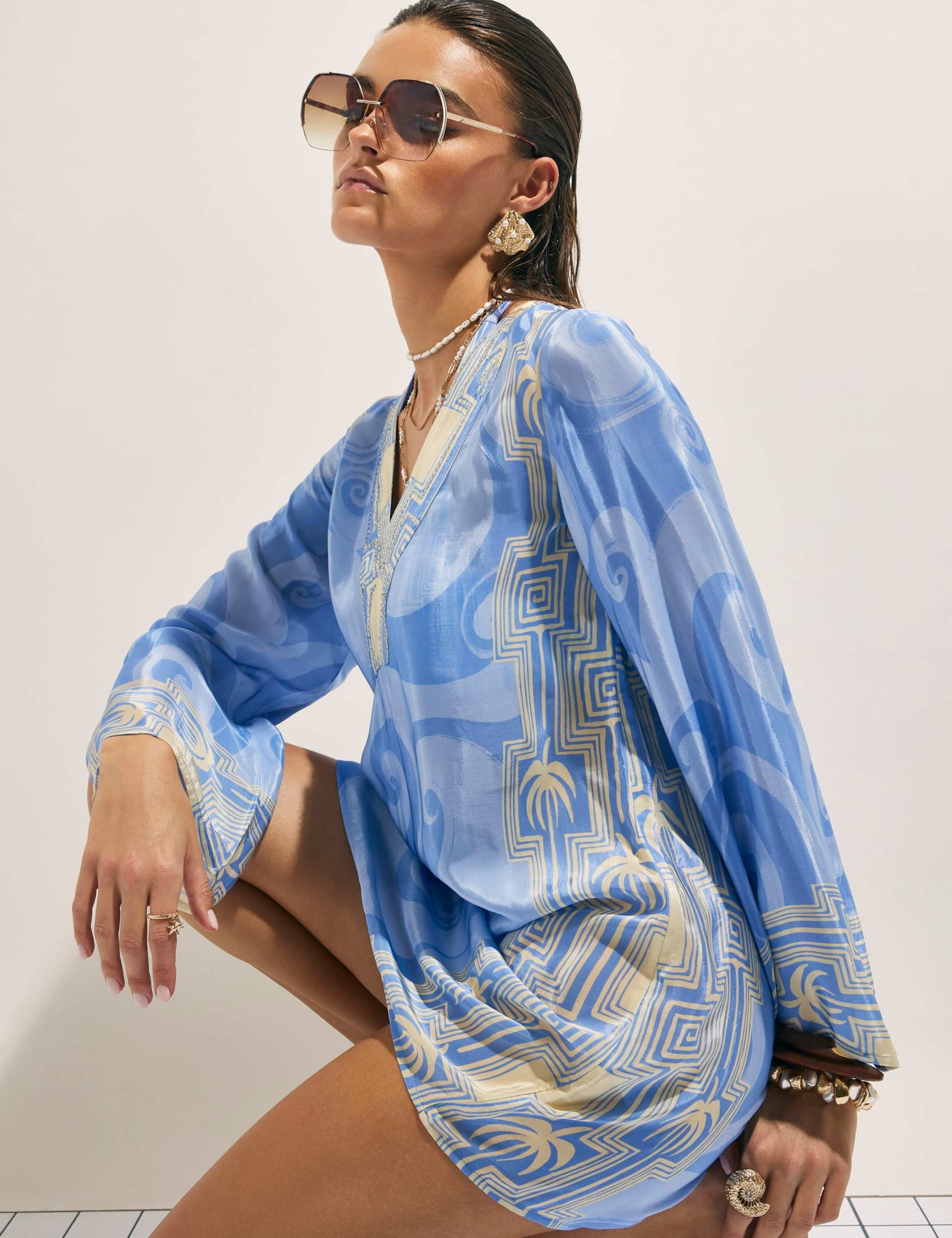 Printed Beach Cover Up Kaftan 3 of 4