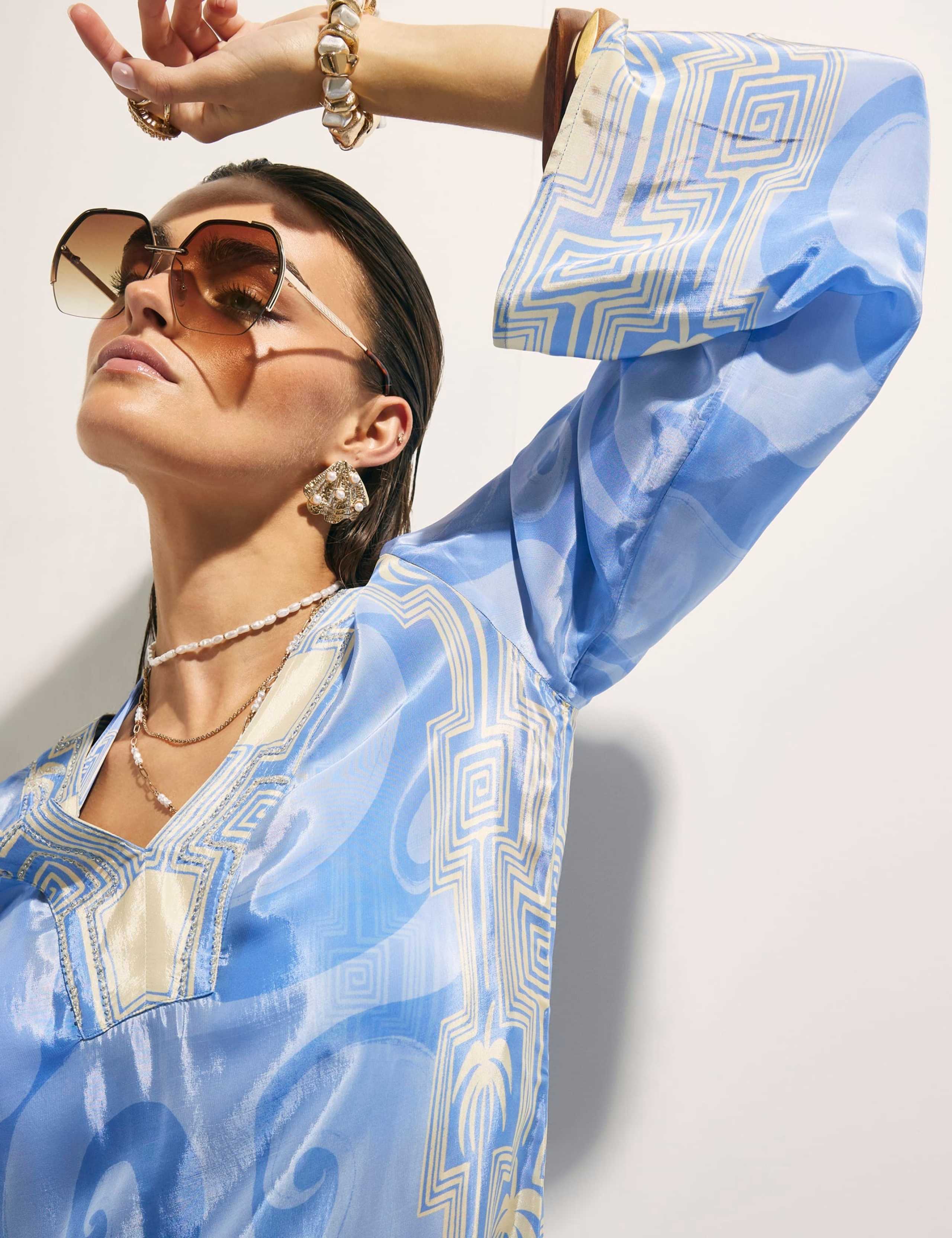 Printed Beach Cover Up Kaftan 4 of 4