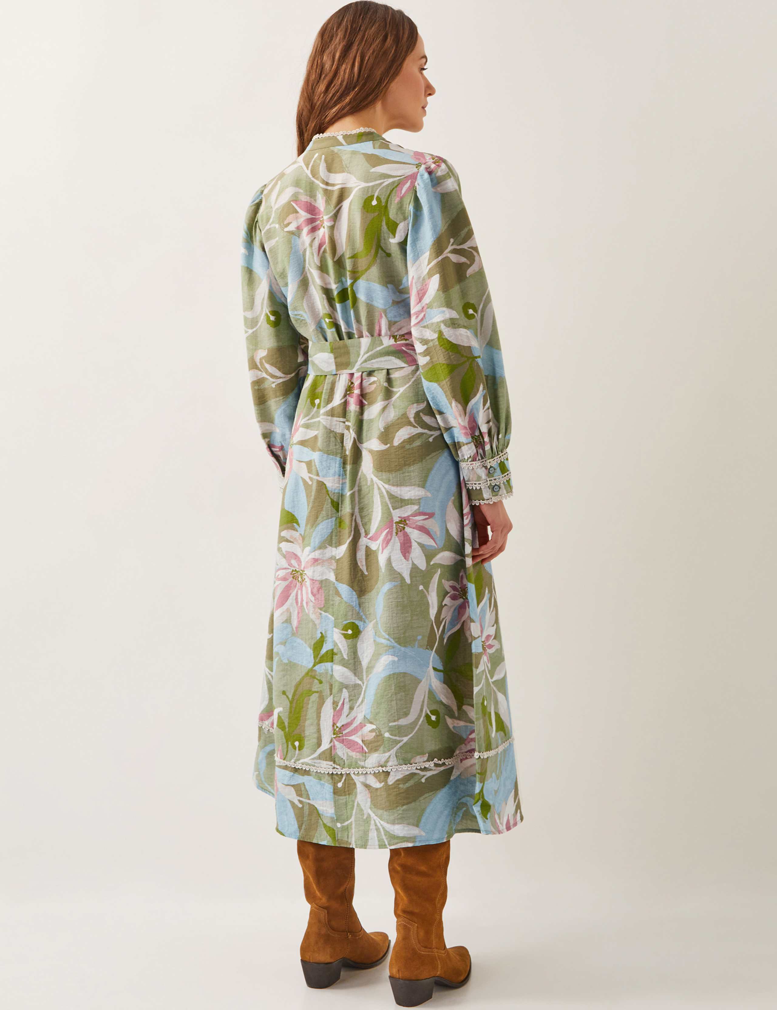 Printed Midi Skater Dress 3 of 4
