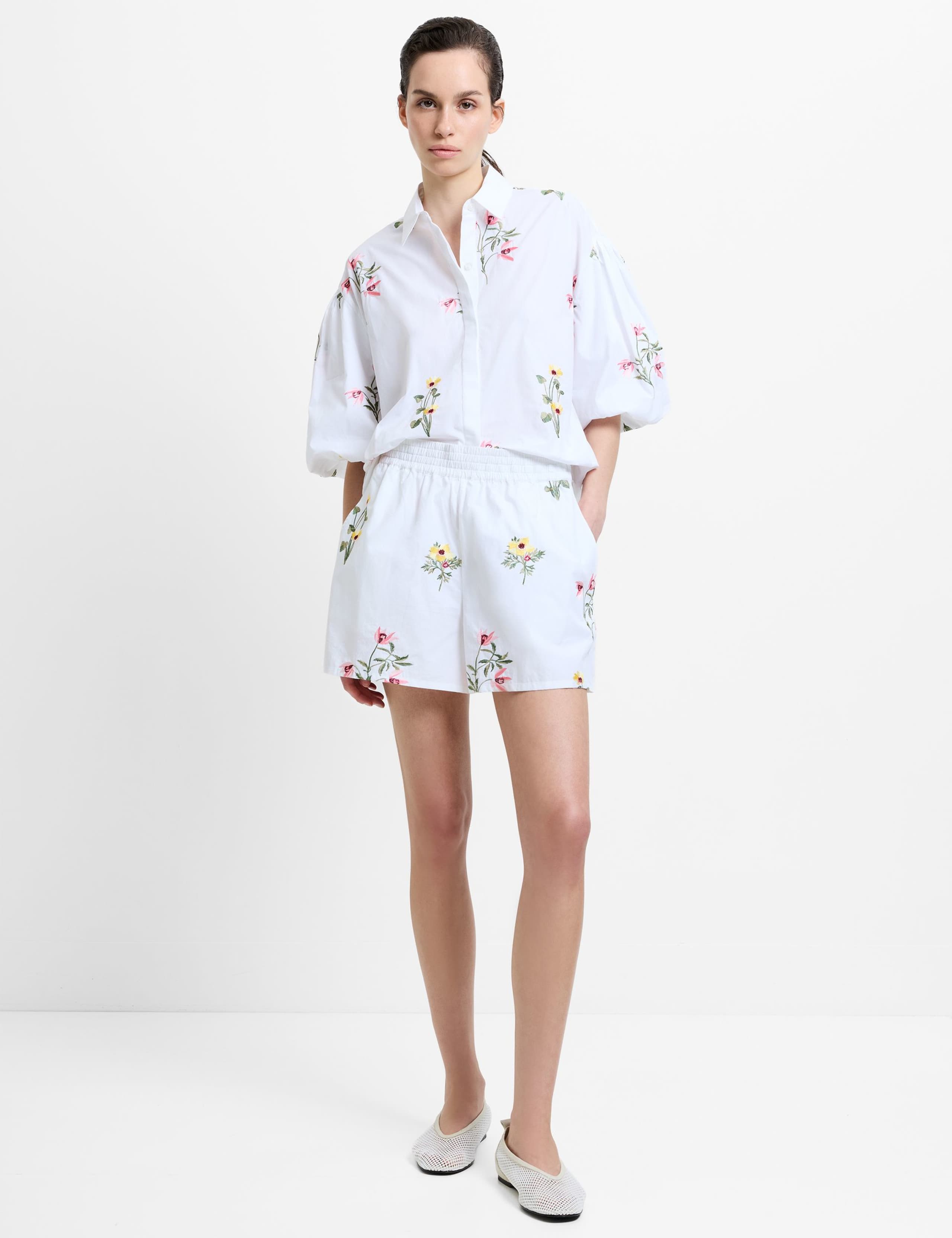 Pure Cotton Floral Shorts 3 of 7