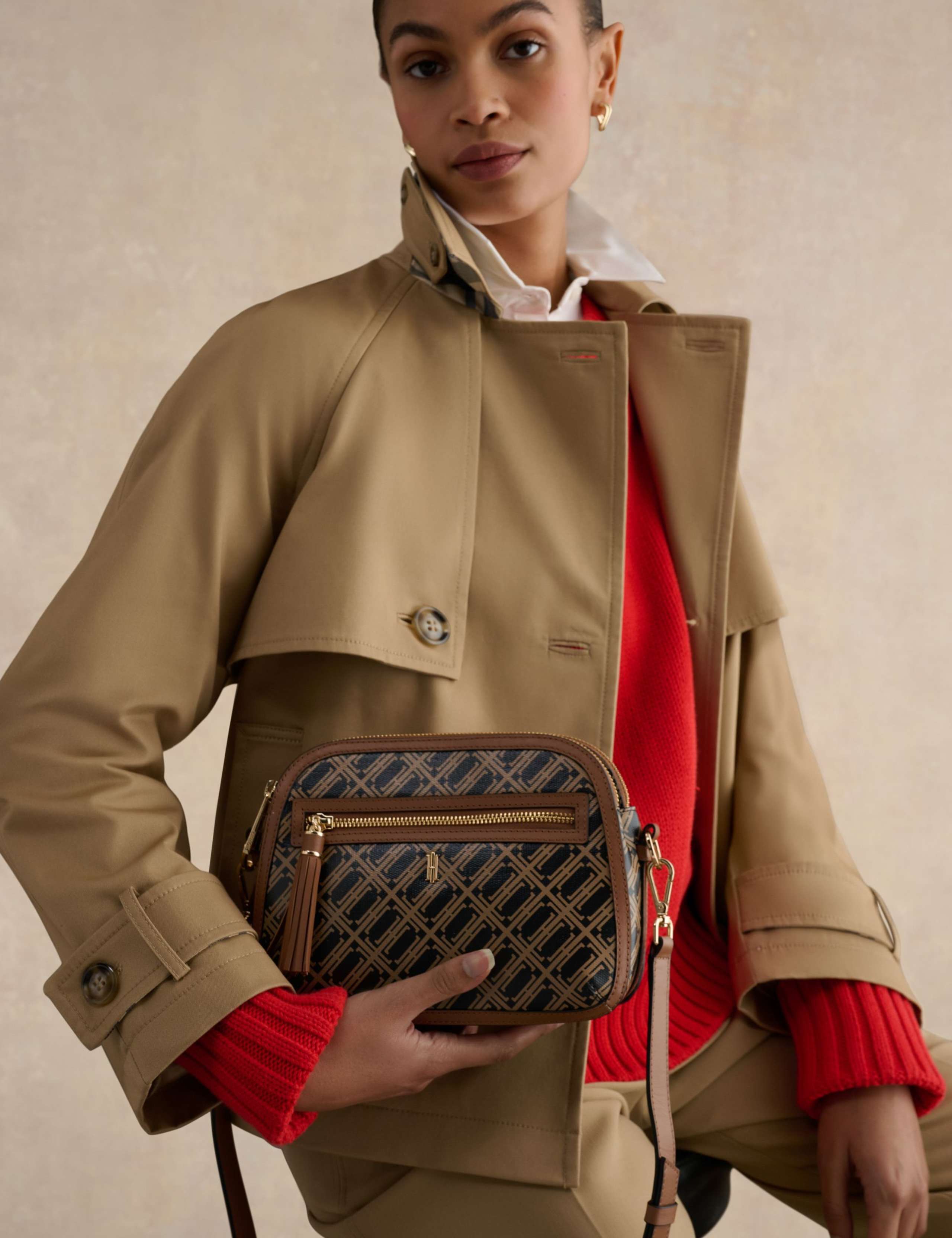 Leather Cross Body Bag 2 of 4